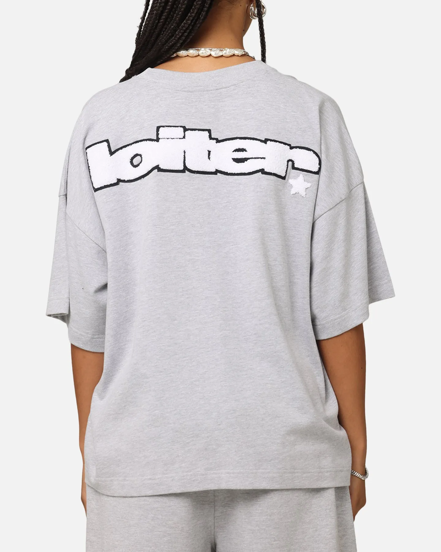 Loiter Premium Essentials Boxy T-Shirt Grey Marle sold by Culture Kings