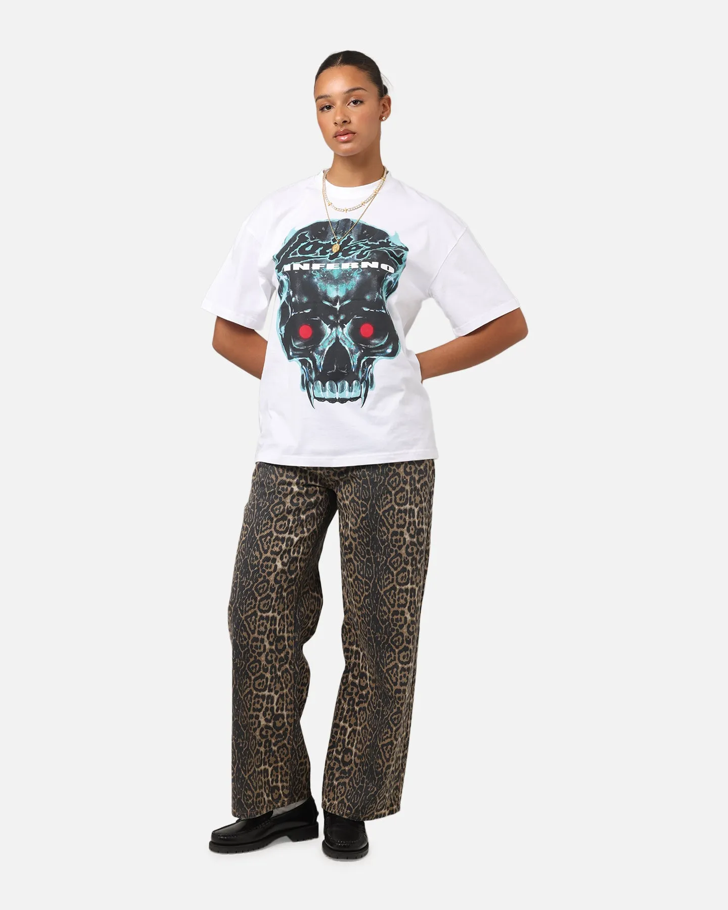 Loiter Inferno Drop T-Shirt White sold by Culture Kings product image thumbnail 3