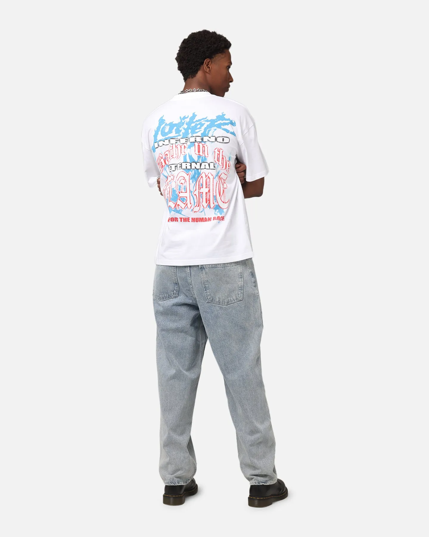 Loiter Inferno Drop T-Shirt White sold by Culture Kings product image thumbnail 4
