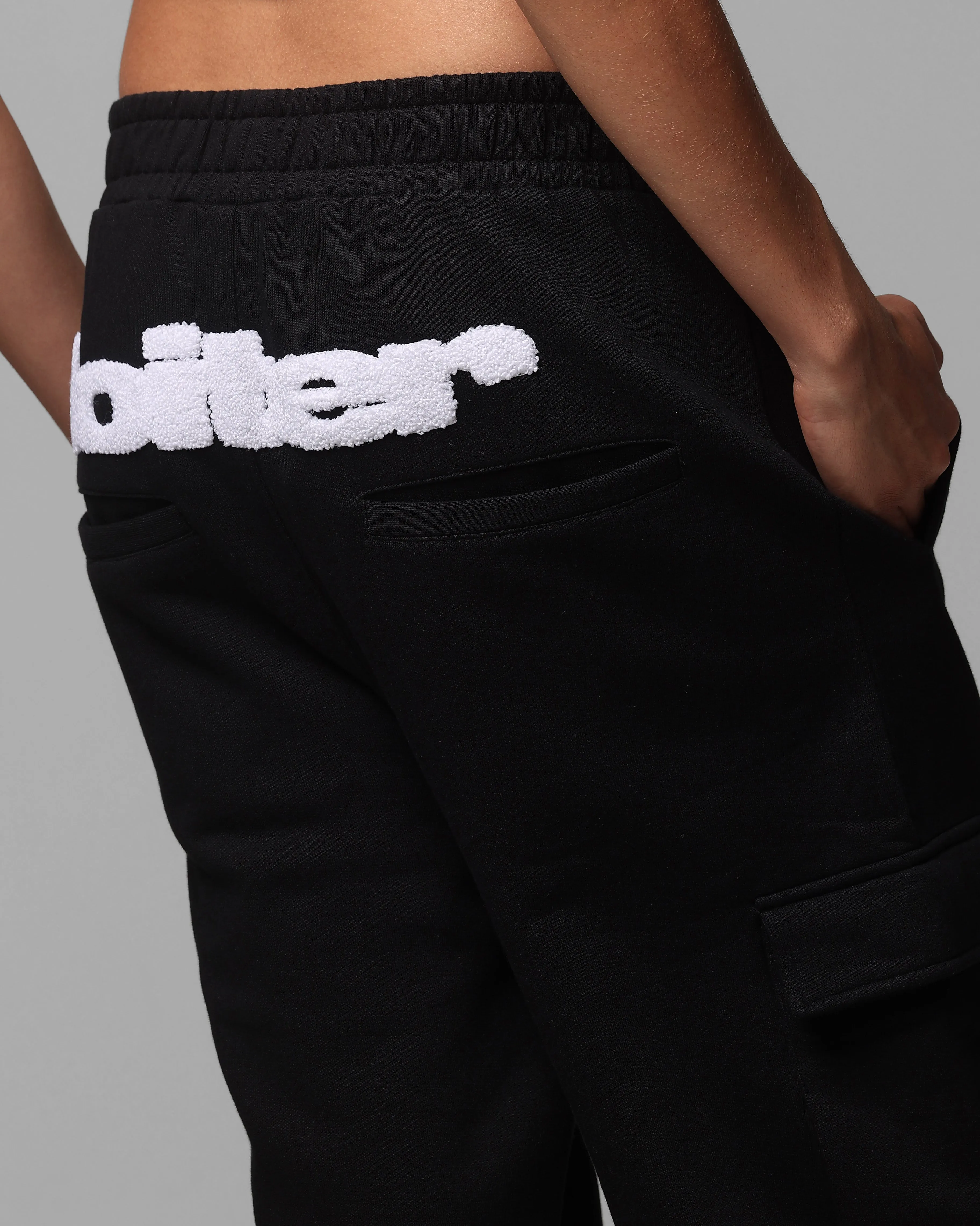 Loiter Premium Essentials Sweatpants Black/White sold by Culture Kings product image thumbnail 3