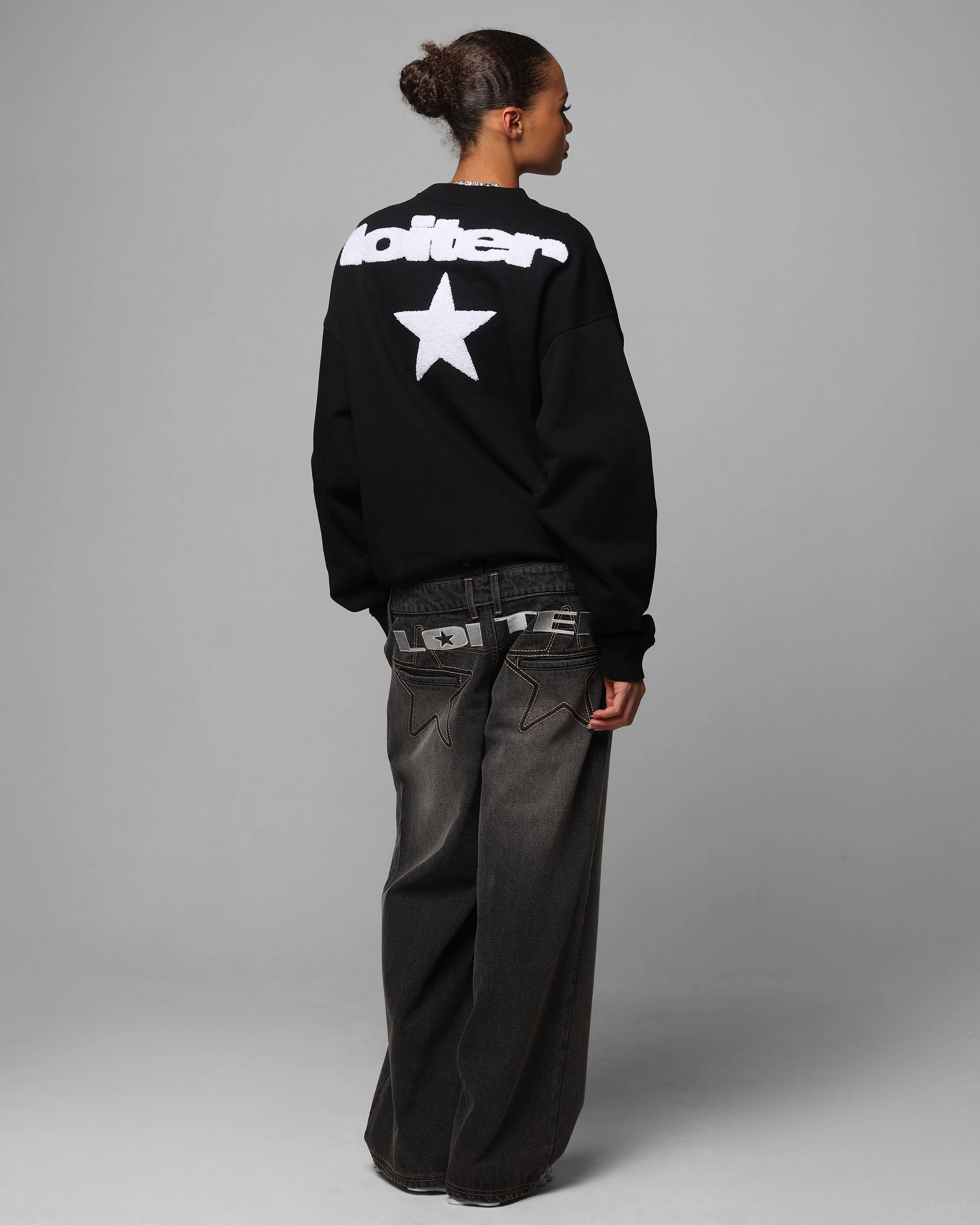 Loiter Premium Essentials Crewneck Black sold by Culture Kings product image thumbnail 3