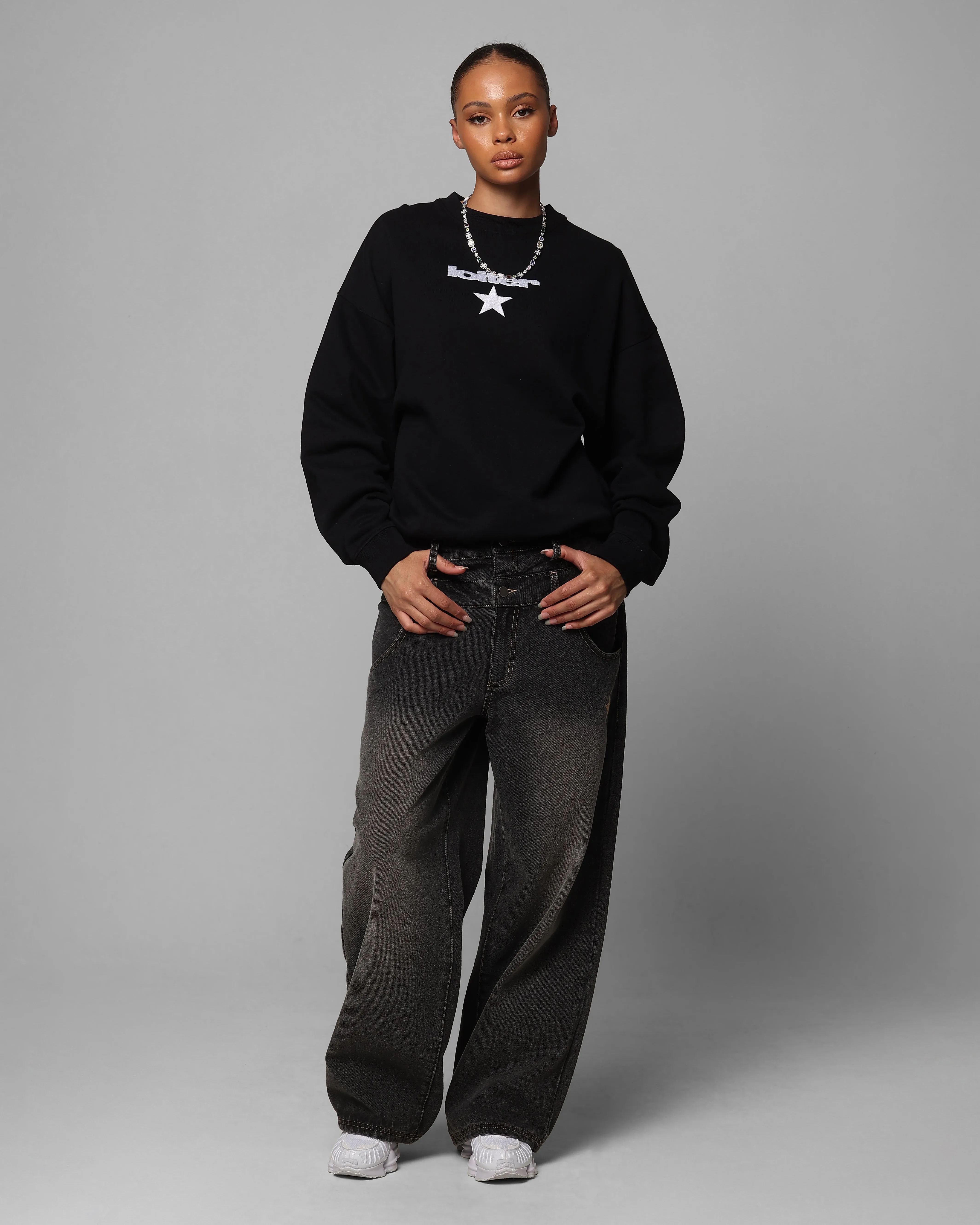 Loiter Premium Essentials Crewneck Black sold by Culture Kings product image thumbnail 4