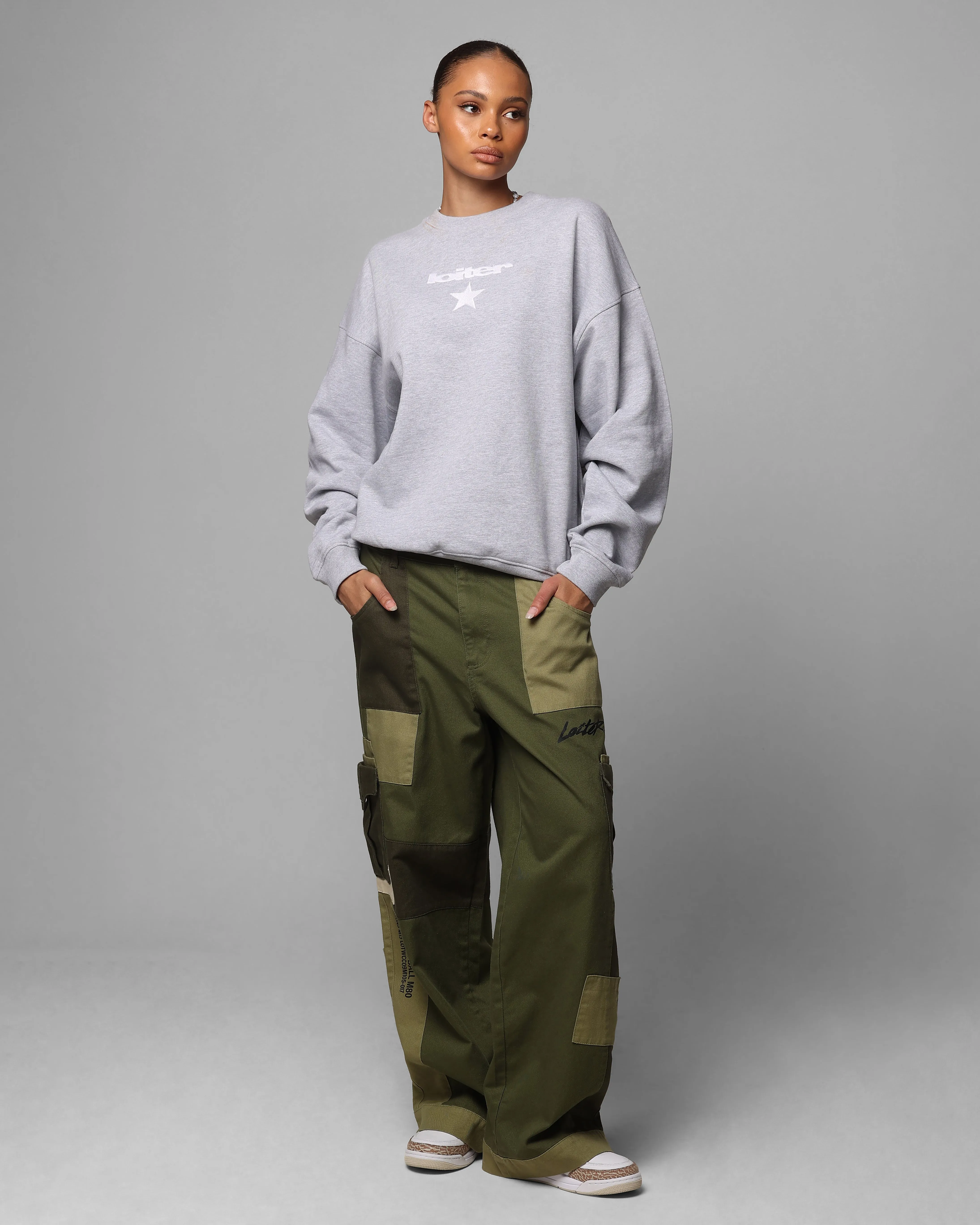 Loiter Premium Essentials Crewneck Grey Marle sold by Culture Kings product image thumbnail 4