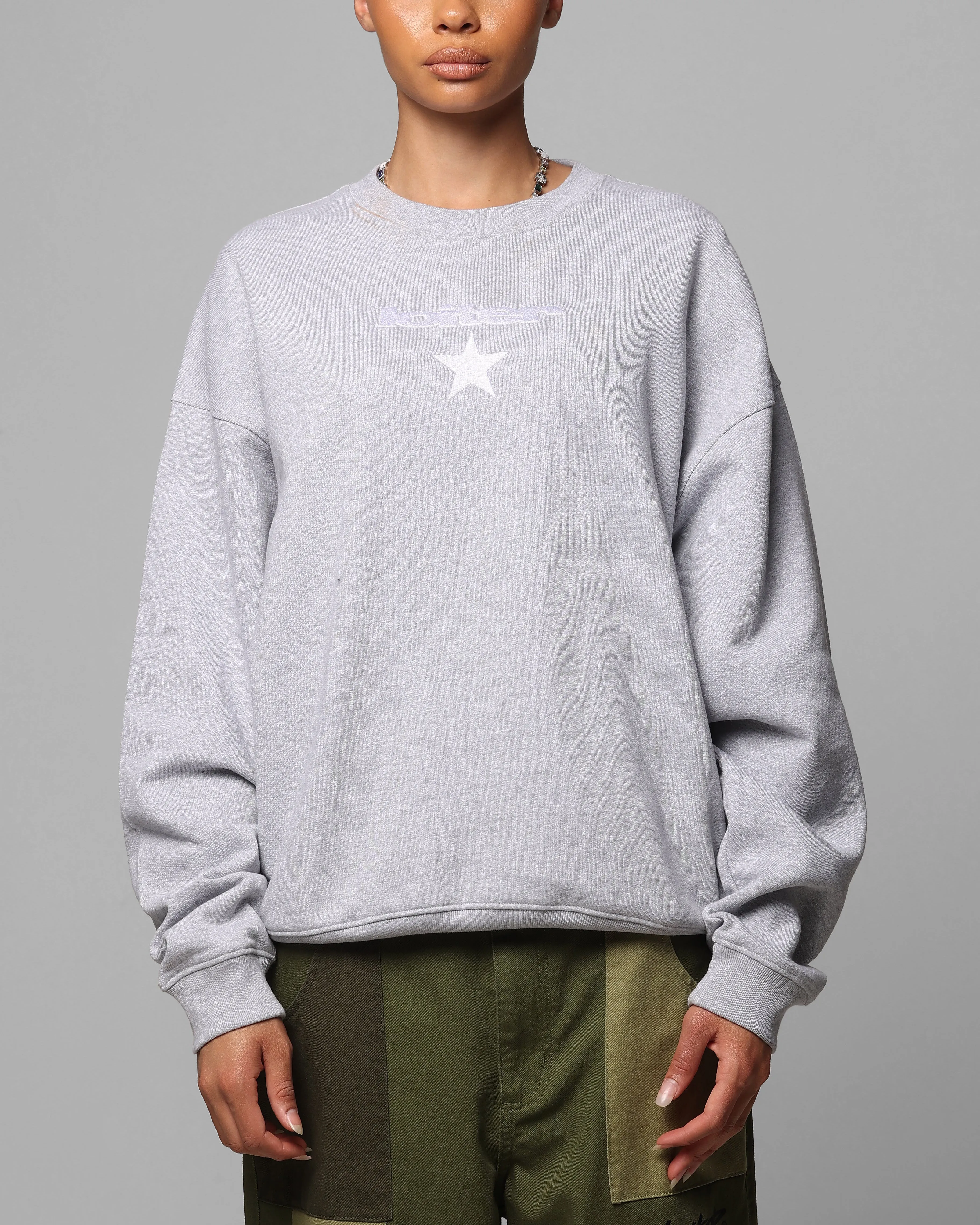 Loiter Premium Essentials Crewneck Grey Marle sold by Culture Kings product image thumbnail 2