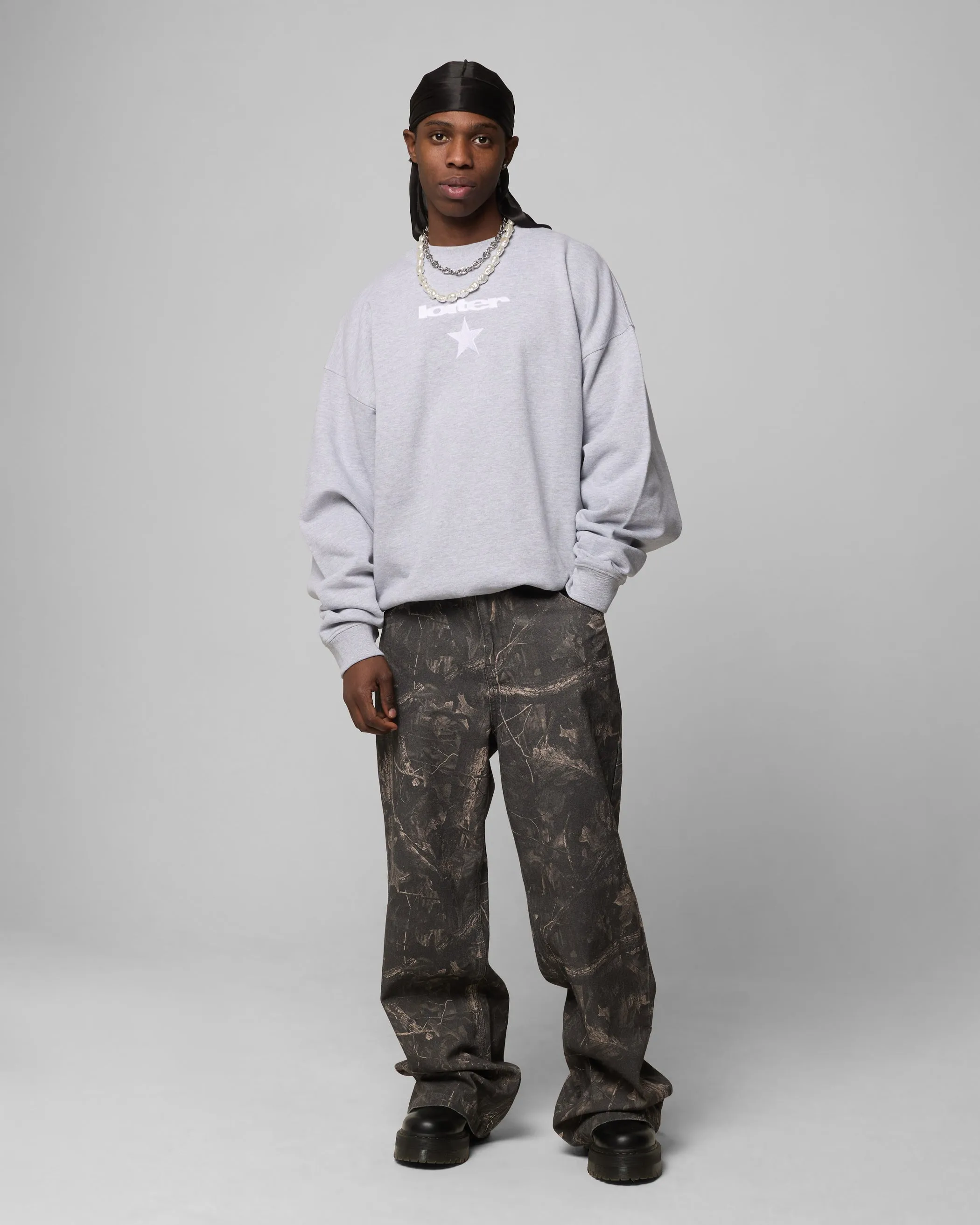 Loiter Premium Essentials Crewneck Grey Marle sold by Culture Kings product image thumbnail 3