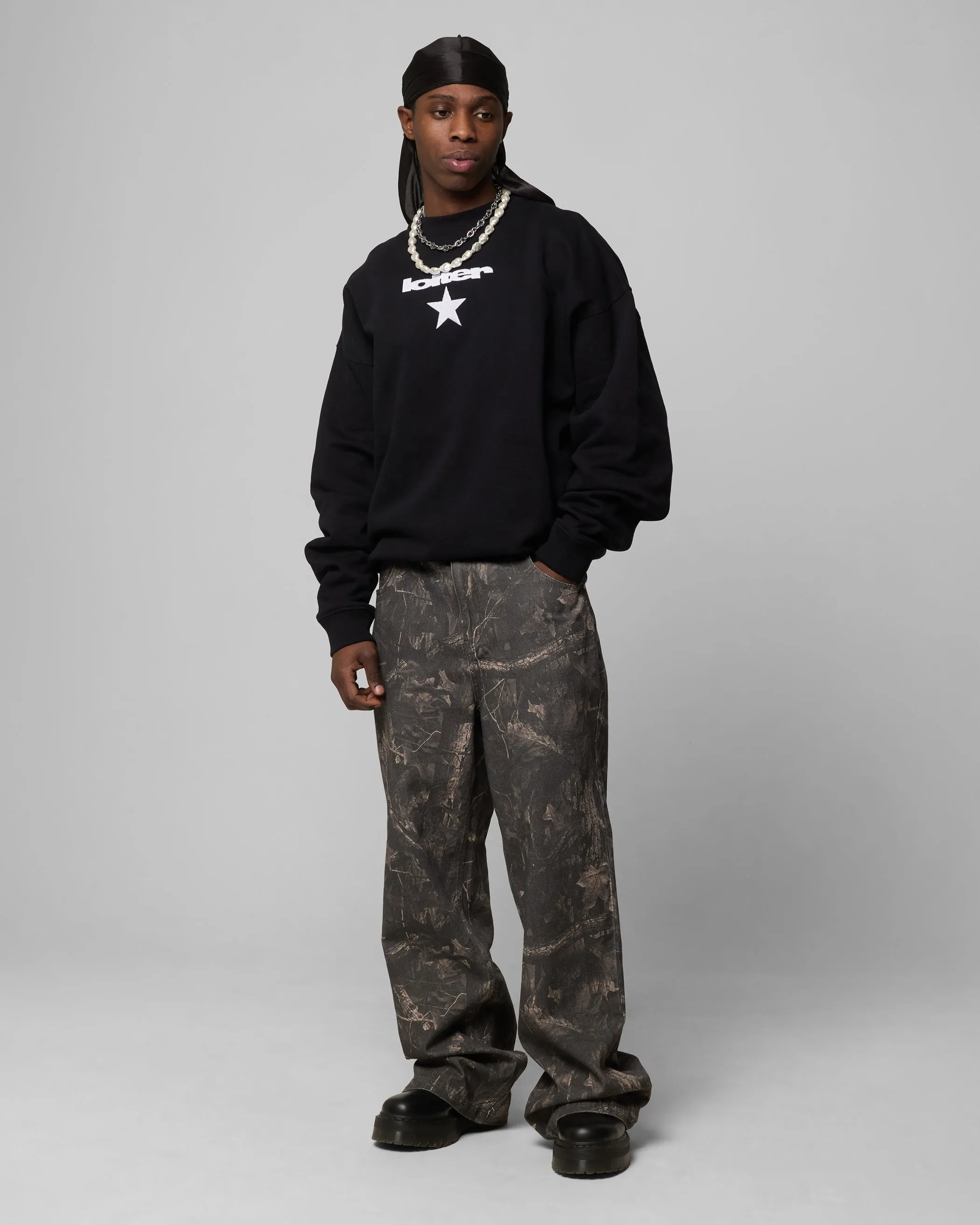 Loiter Premium Essentials Crewneck Black sold by Culture Kings product image thumbnail 4