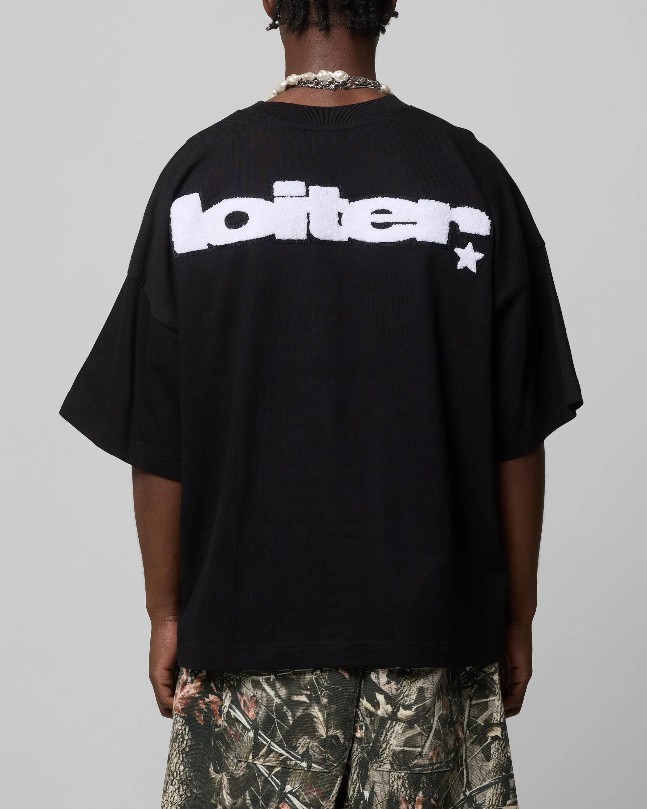 Loiter Premium Essentials Boxy T-Shirt Black sold by Culture Kings product image thumbnail 2