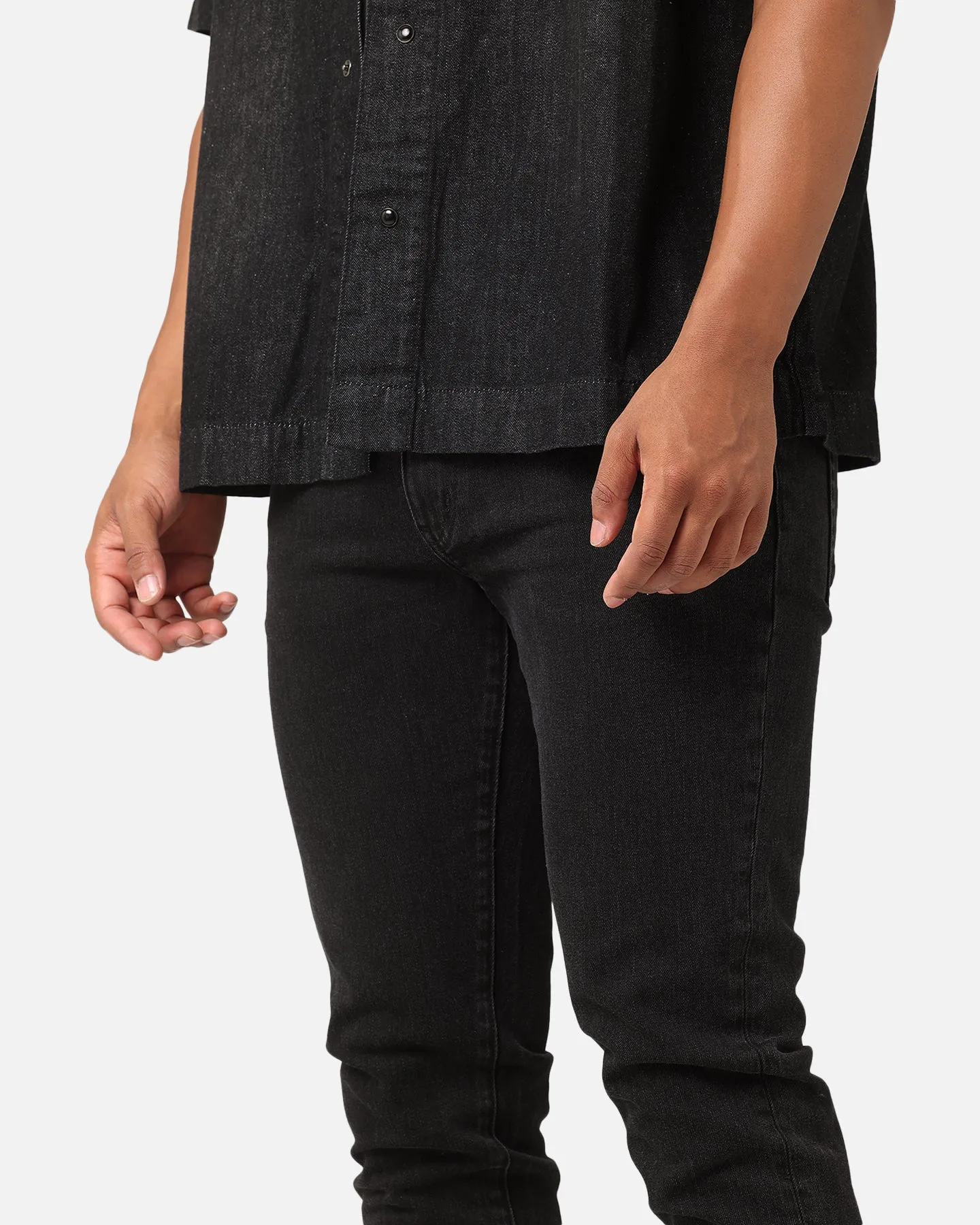 Saint Morta Tapered Denim Jeans Washed Black sold by Culture Kings product image thumbnail 3