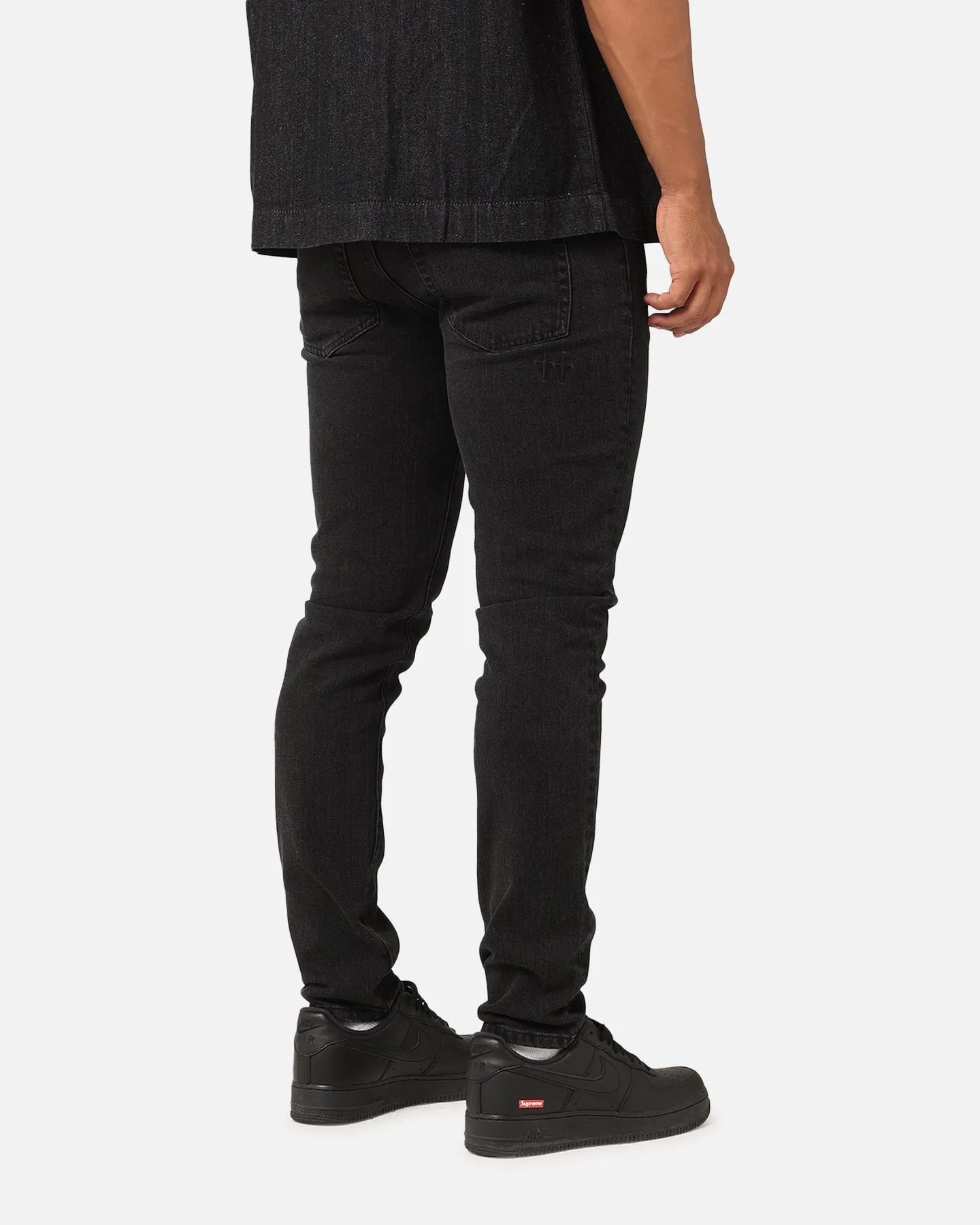 Saint Morta Tapered Denim Jeans Washed Black sold by Culture Kings product image thumbnail 5