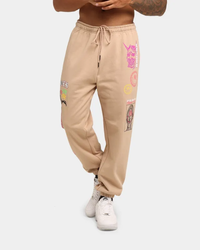 Loiter Hydra Track Pants Tan sold by Culture Kings