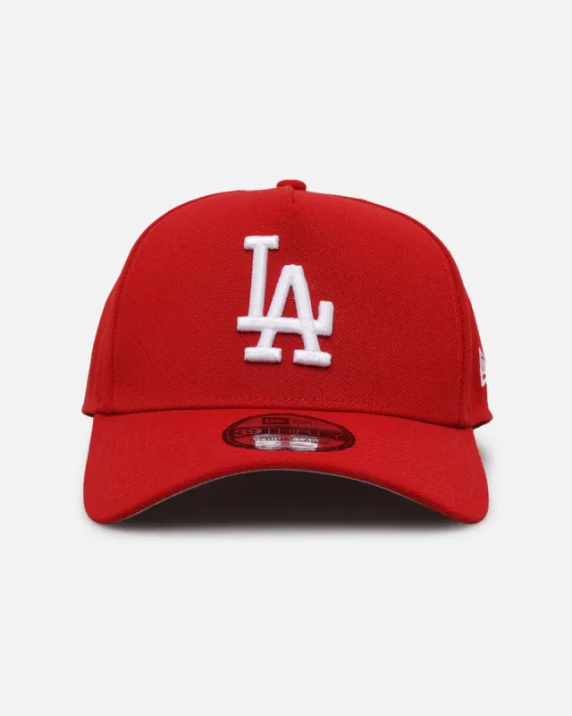 New Era Los Angeles Dodgers "Scarlet White" 39THIRTY A-Frame Stretch Fit Scarlet/White sold by Culture Kings