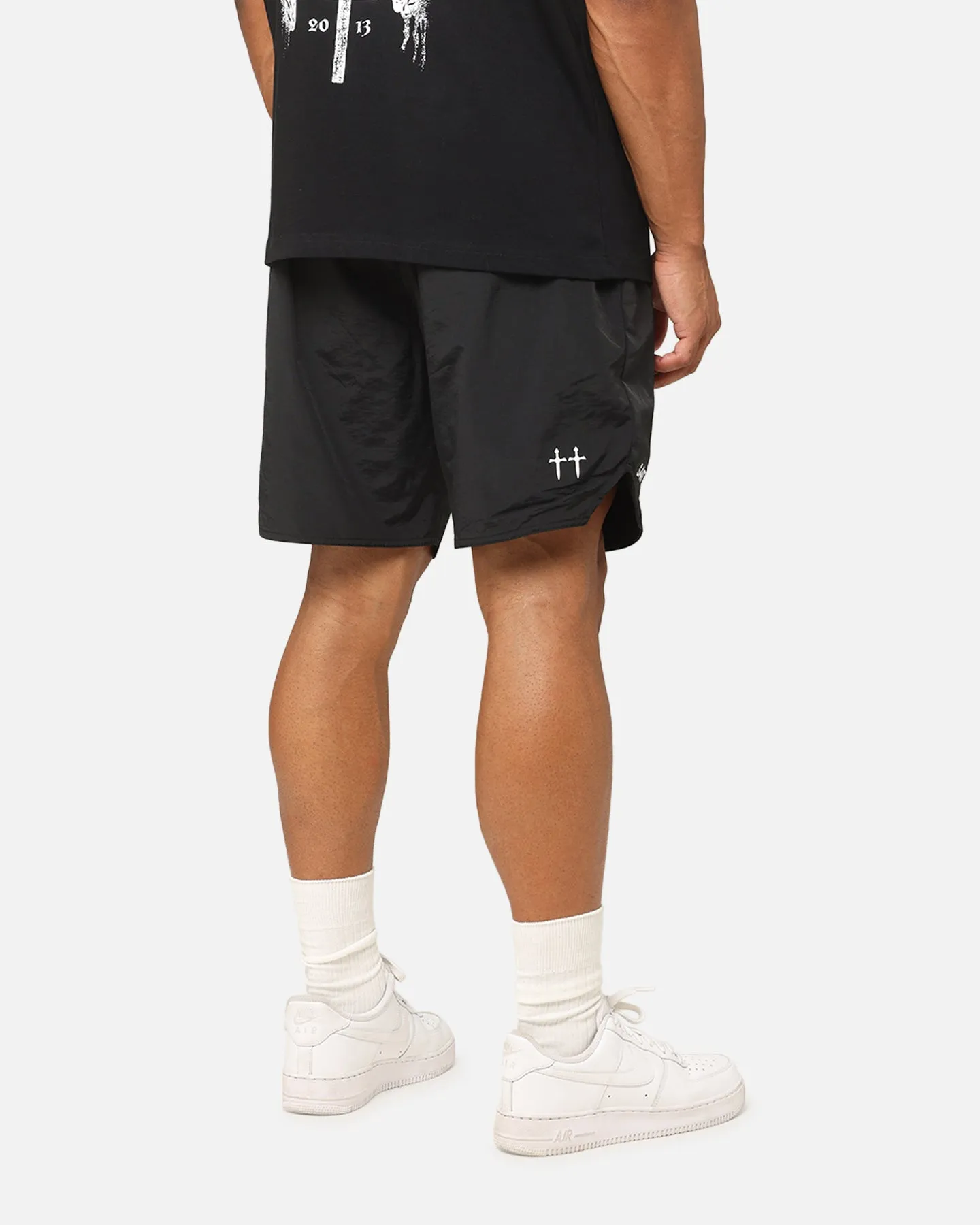 Saint Morta Official Nylon Shorts Black sold by Culture Kings product image thumbnail 5