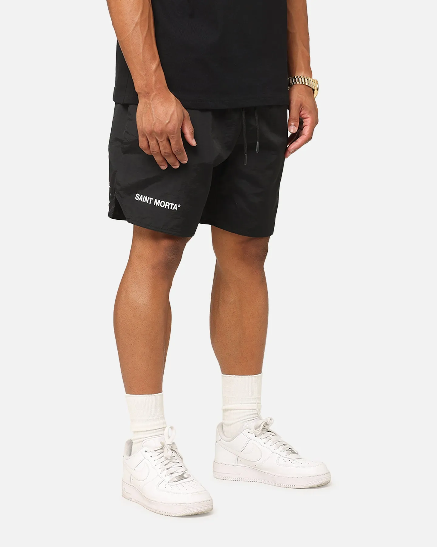 Saint Morta Official Nylon Shorts Black sold by Culture Kings