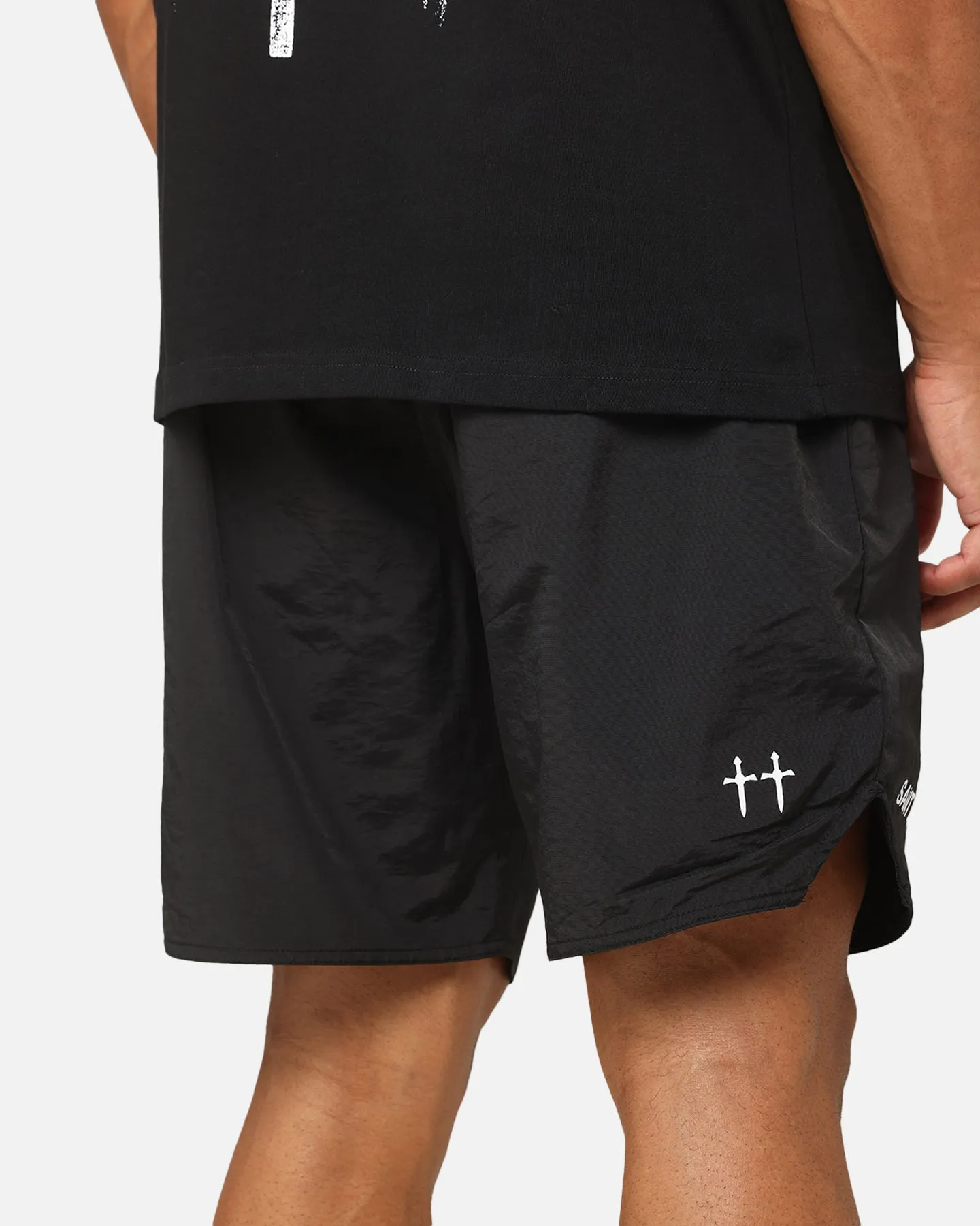 Saint Morta Official Nylon Shorts Black sold by Culture Kings product image thumbnail 4