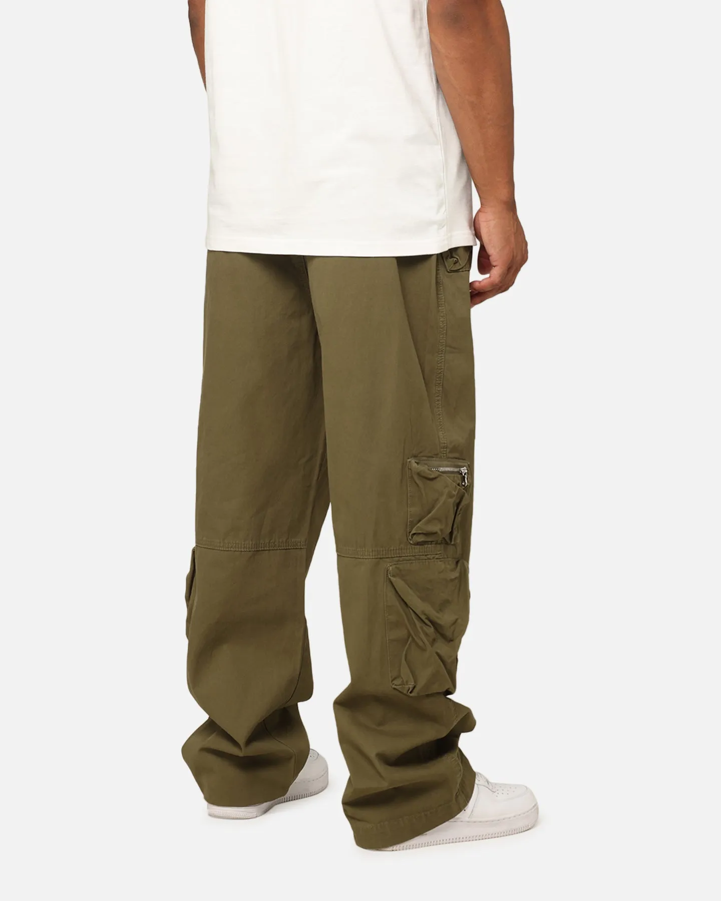 MNML Ultra Baggy Tactical Cargo Pants Olive sold by Culture Kings product image thumbnail 4
