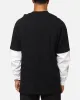 Carre Rosebowl Layered Long Sleeve T-Shirt Black/White sold by Culture Kings
