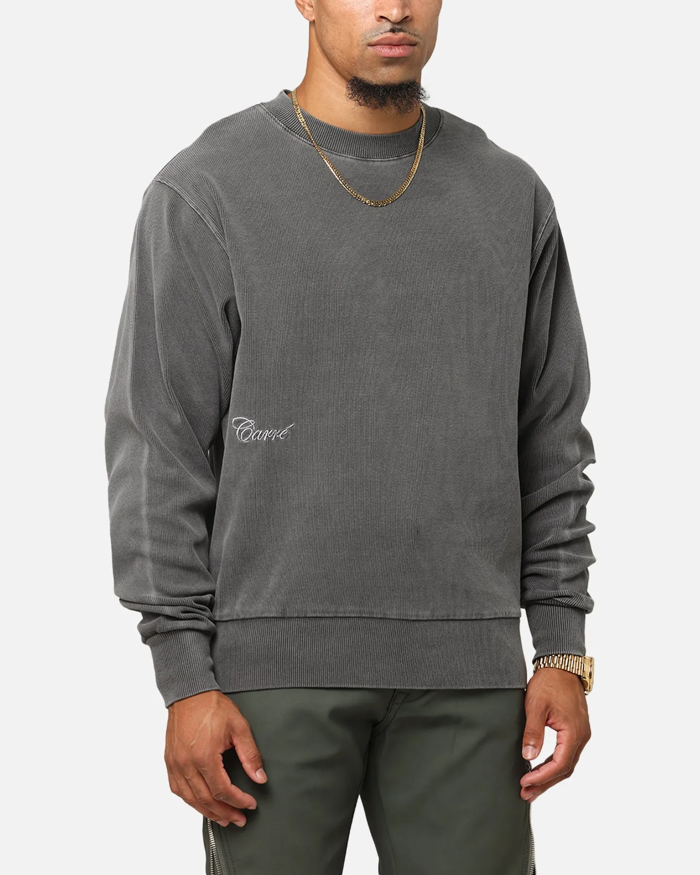 Carre Avenue Ribbed Crewneck Black sold by Culture Kings