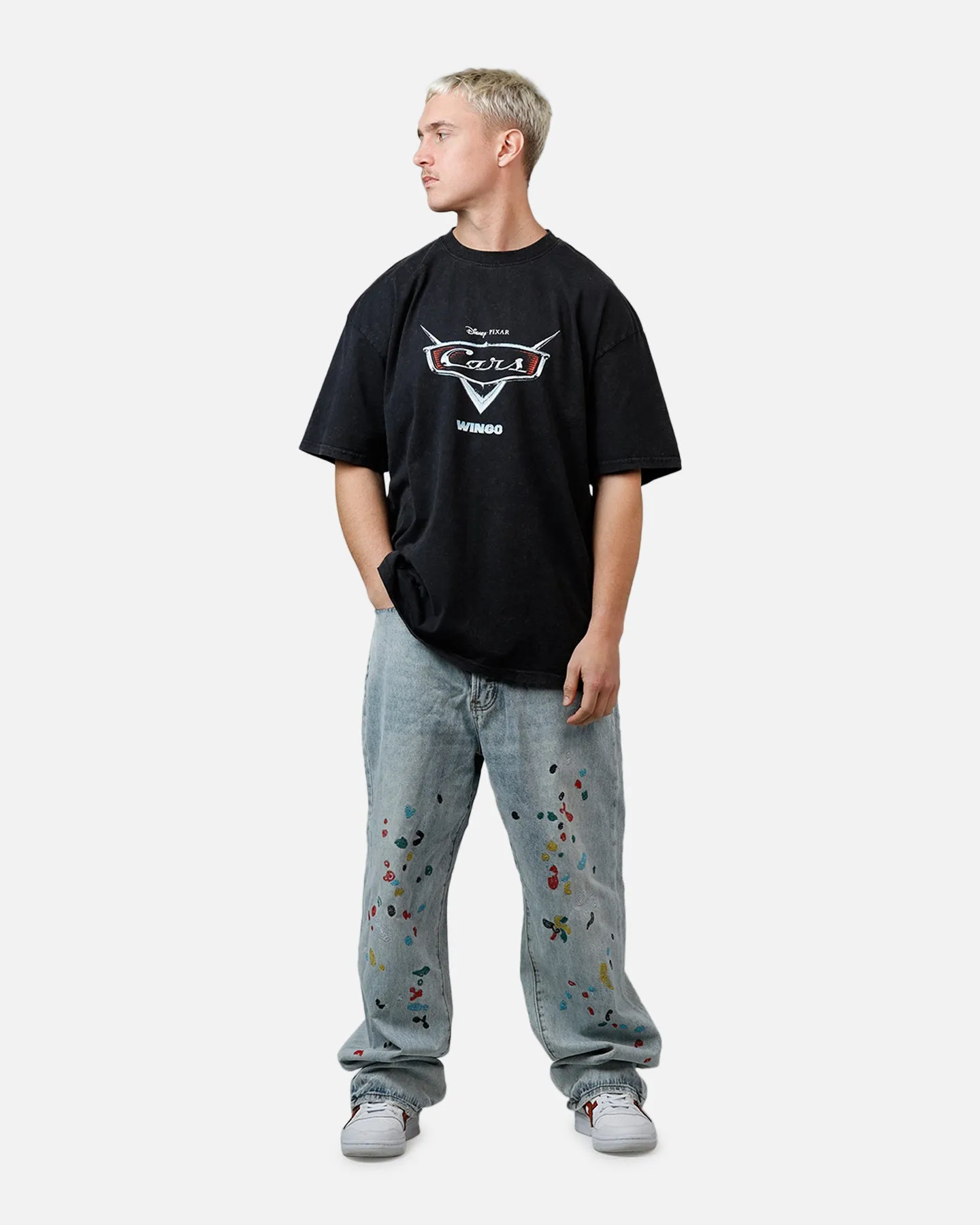 Goat Crew Disney And Pixar Cars Wingo Vintage T-Shirt Black Acidwash sold by Culture Kings product image thumbnail 3