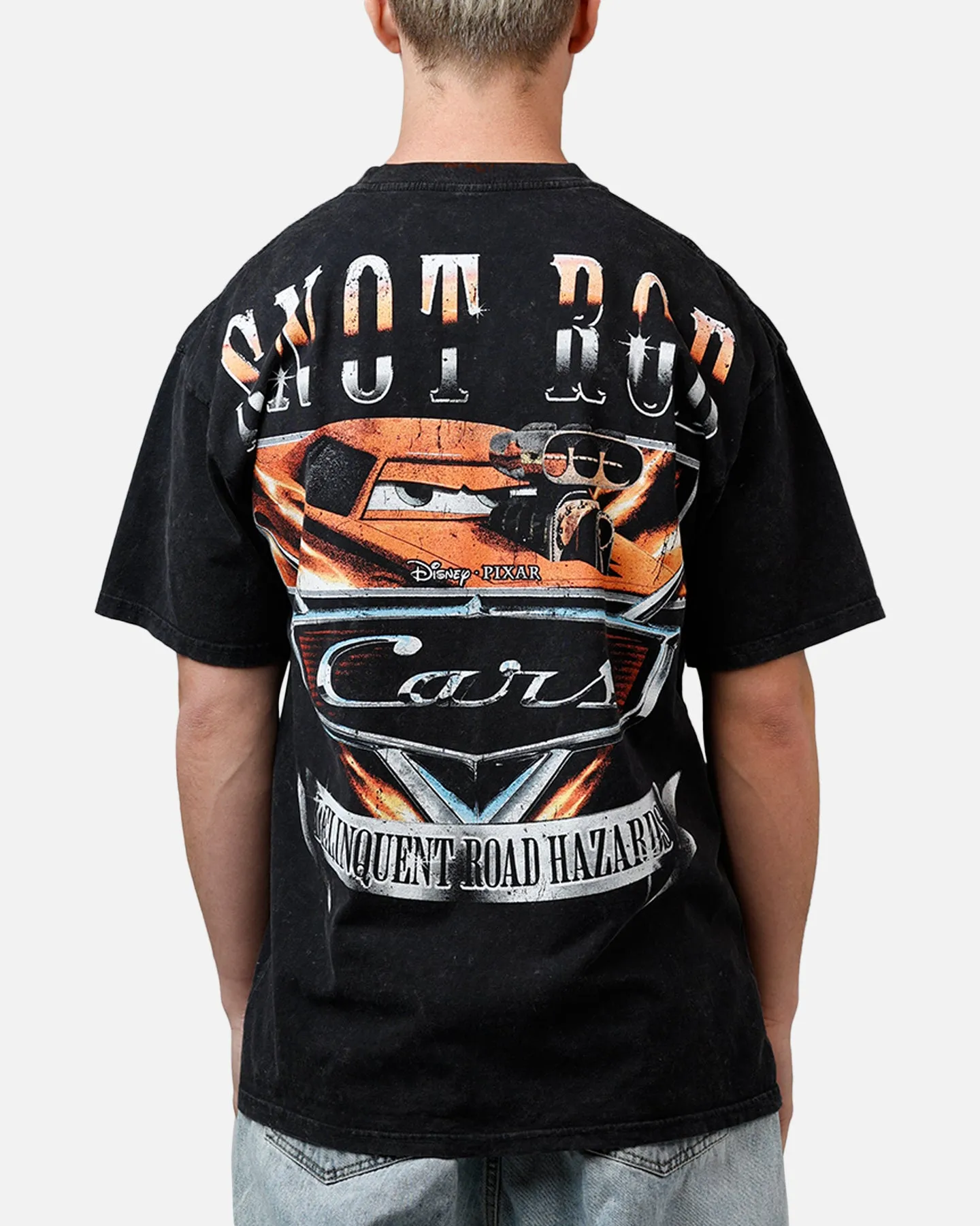 Goat Crew Disney And Pixar Cars Snot Rod Vintage T-Shirt Black Acidwash sold by Culture Kings