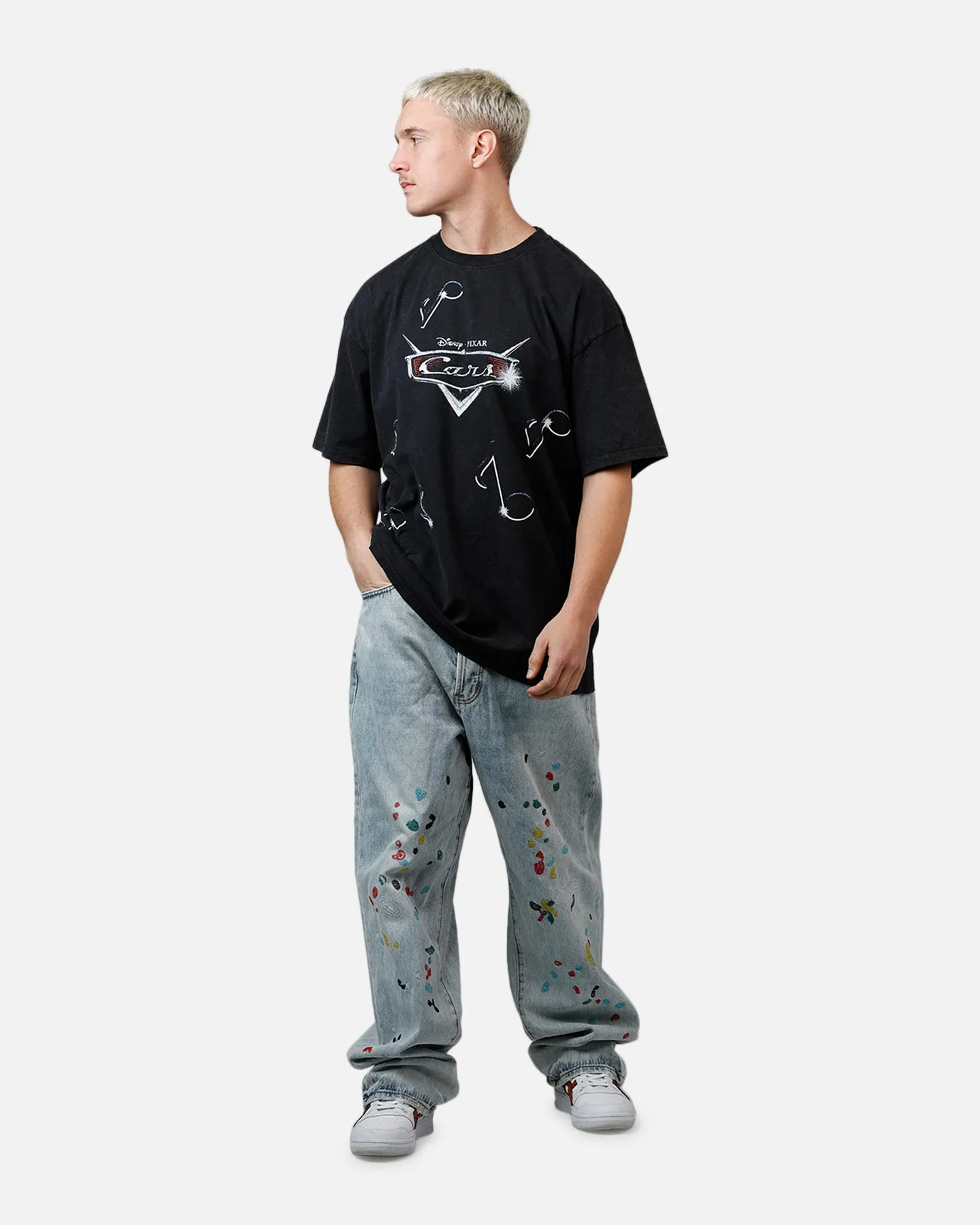 Goat Crew Disney And Pixar Cars DJ Vintage T-Shirt Black Acidwash sold by Culture Kings product image thumbnail 3