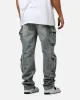 MNML V709 Wide Bellow Cargo Denim Pants Blue sold by Culture Kings