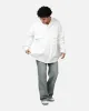 MNML Oversized Cotton Button Up Shirt White sold by Culture Kings