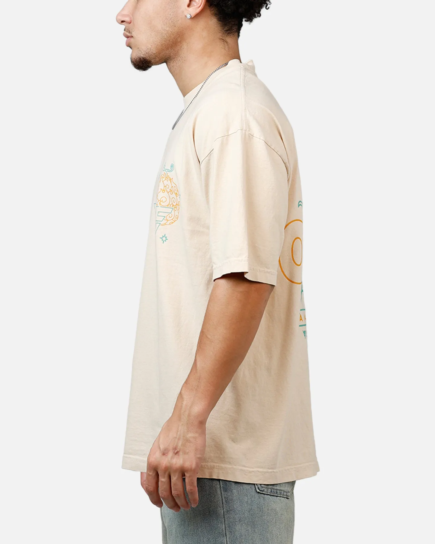 Hypland X One Piece Neon Flame T-Shirt Tan sold by Culture Kings product image thumbnail 5