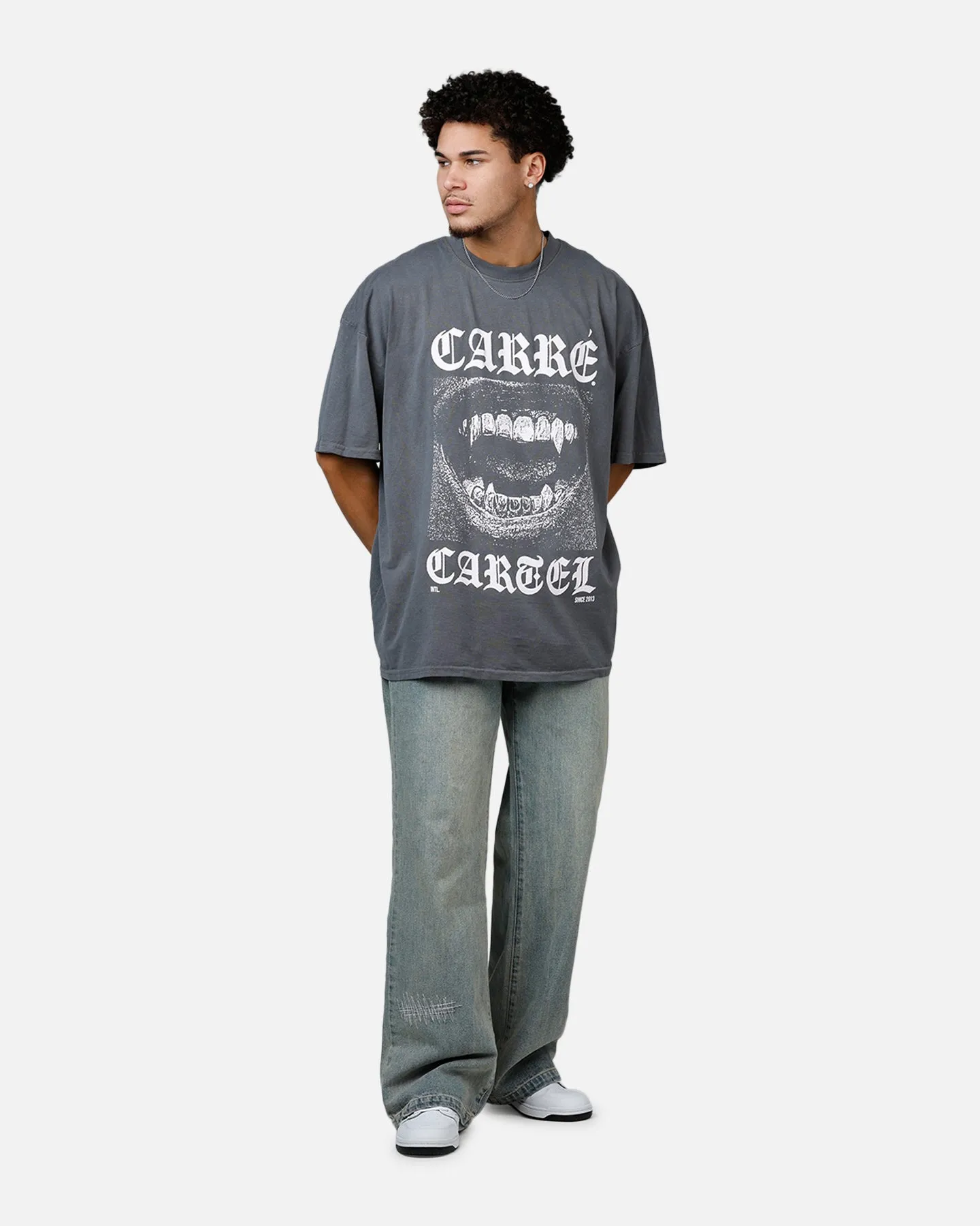 Carre Cartel T-Shirt Washed Charcoal sold by Culture Kings product image thumbnail 3