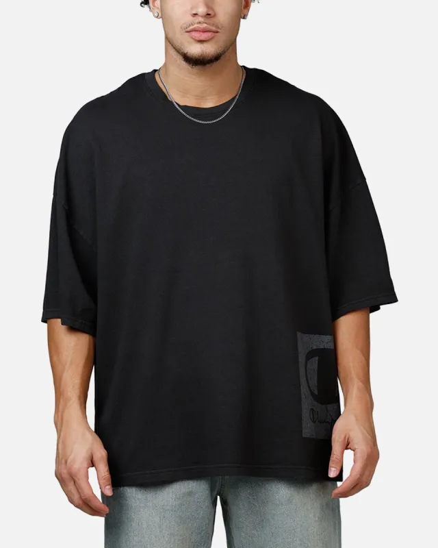 Champion Mega Jocktag Scrip T-Shirt Black sold by Culture Kings