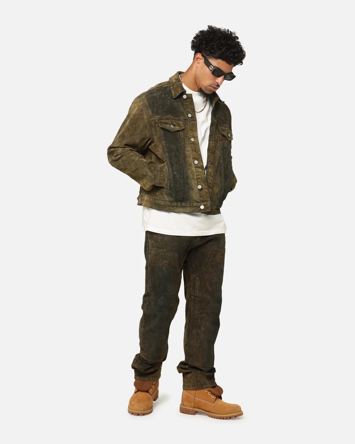 MNML SL3 Suede Jacket Olive/Black sold by Culture Kings product image thumbnail 2