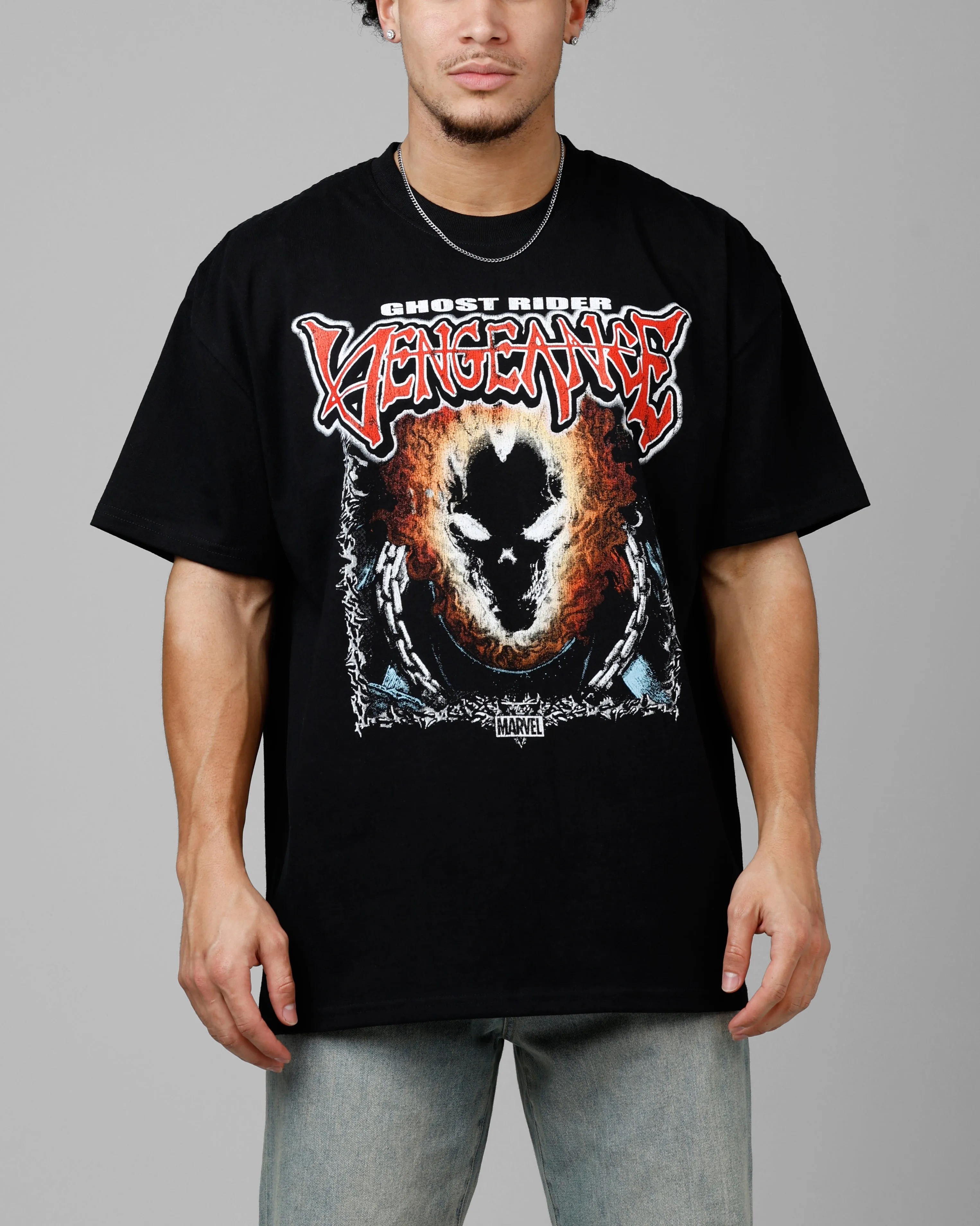 Loiter Marvel Ghost Rider Heavyweight T-Shirt Black sold by Culture Kings