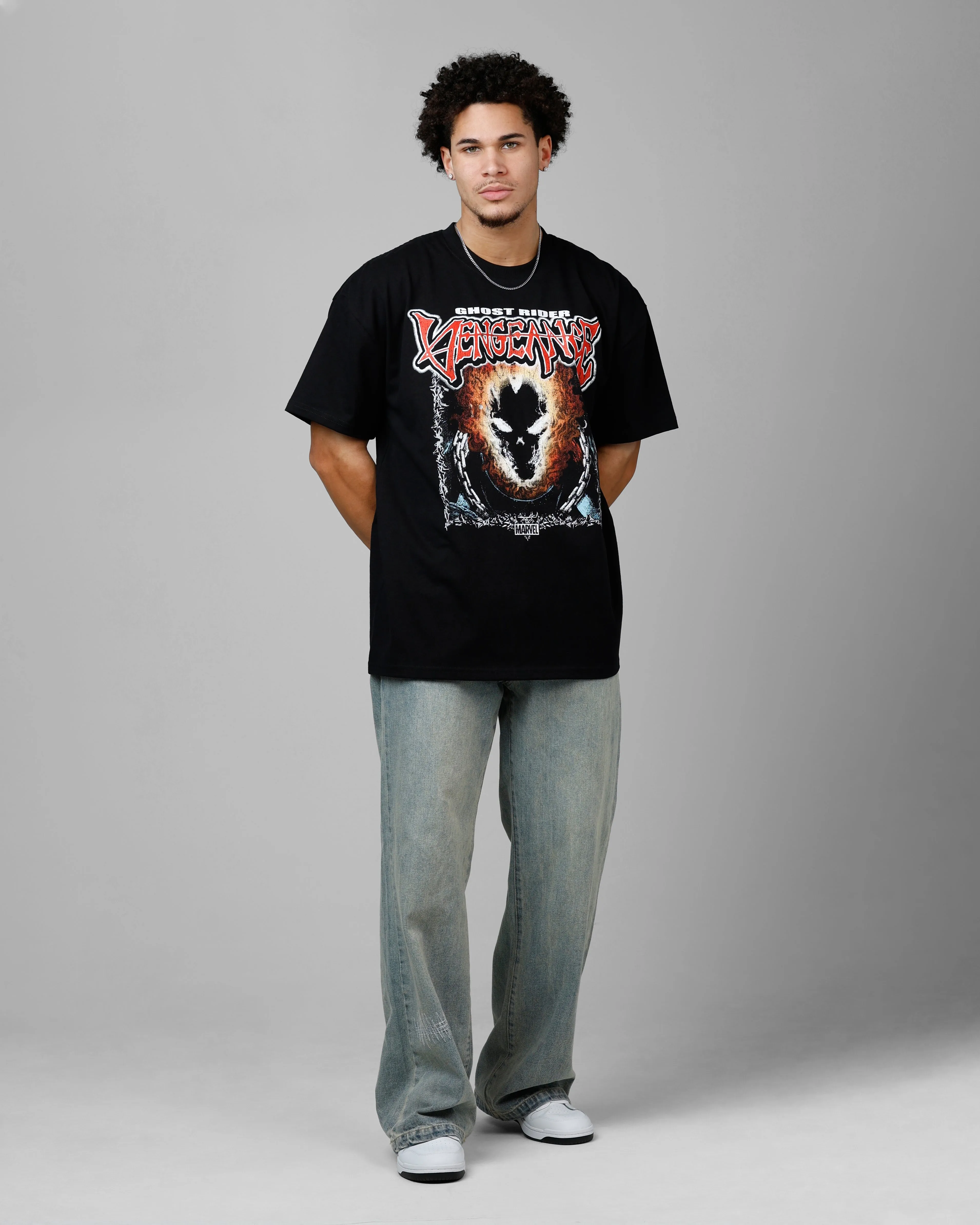 Loiter Marvel Ghost Rider Heavyweight T-Shirt Black sold by Culture Kings product image thumbnail 3