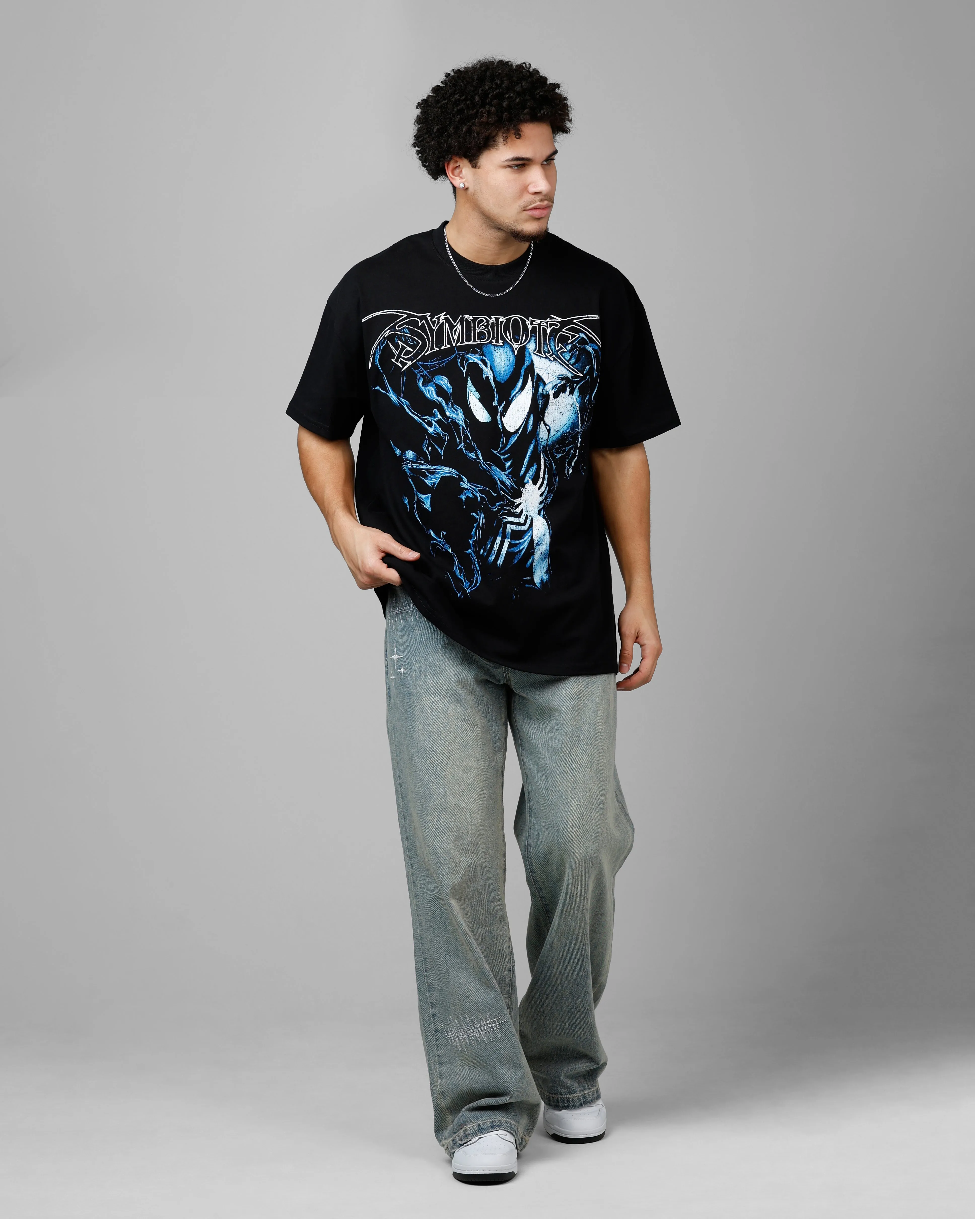 Loiter Marvel Spider-Man Symbiote Heavyweight T-Shirt Black sold by Culture Kings product image thumbnail 3