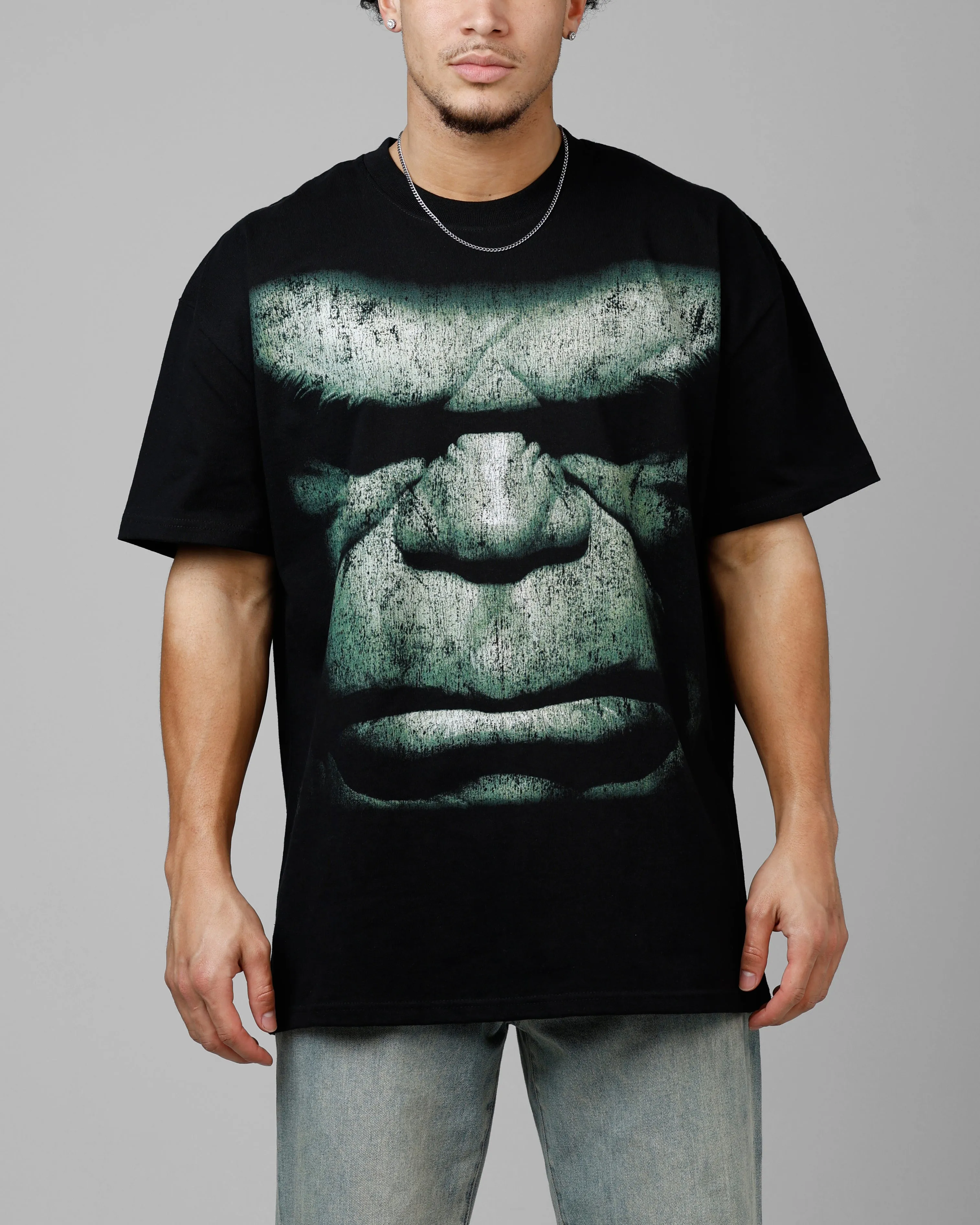 Loiter Marvel Hulk Heavyweight T-Shirt Black sold by Culture Kings