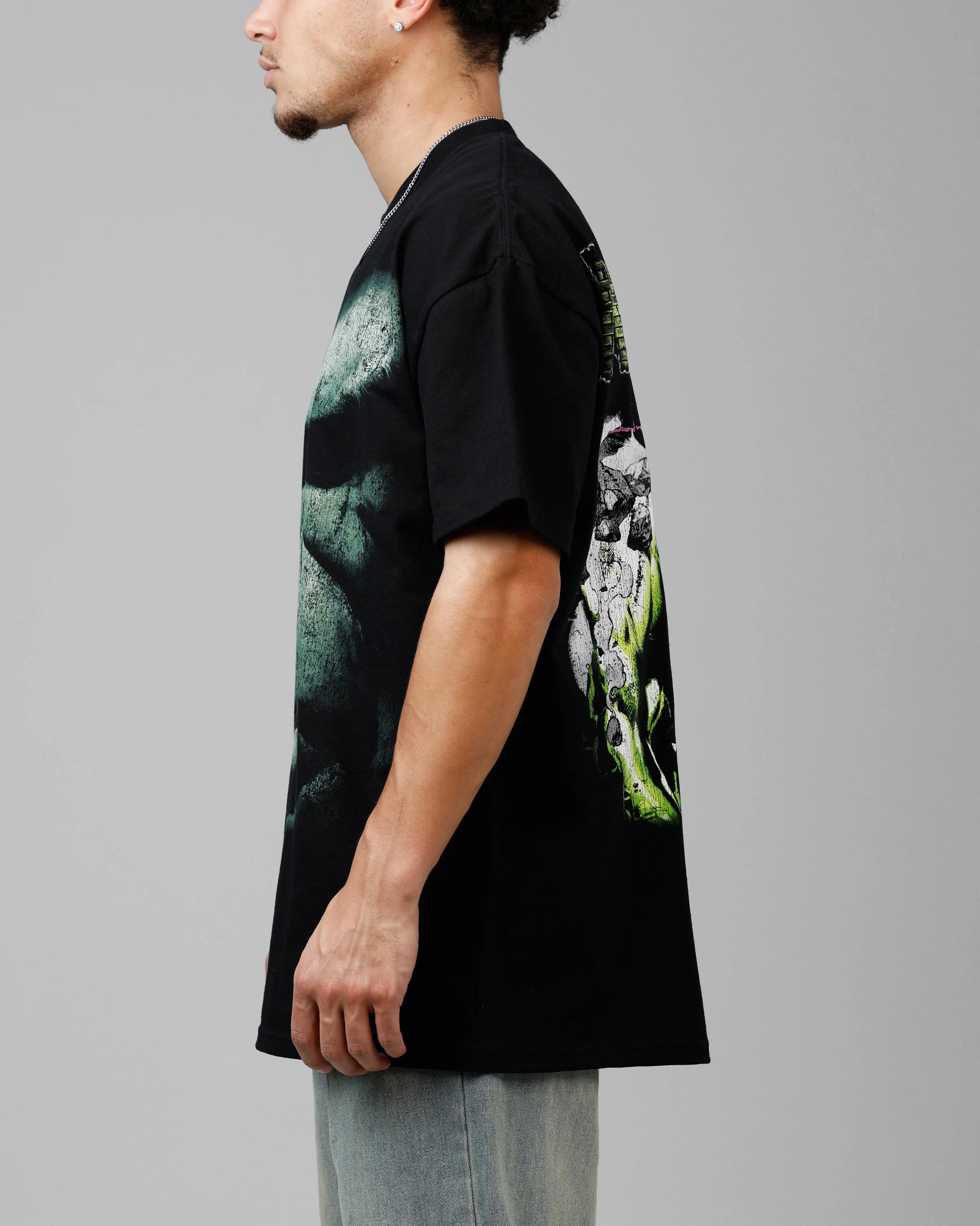 Loiter Marvel Hulk Heavyweight T-Shirt Black sold by Culture Kings product image thumbnail 5
