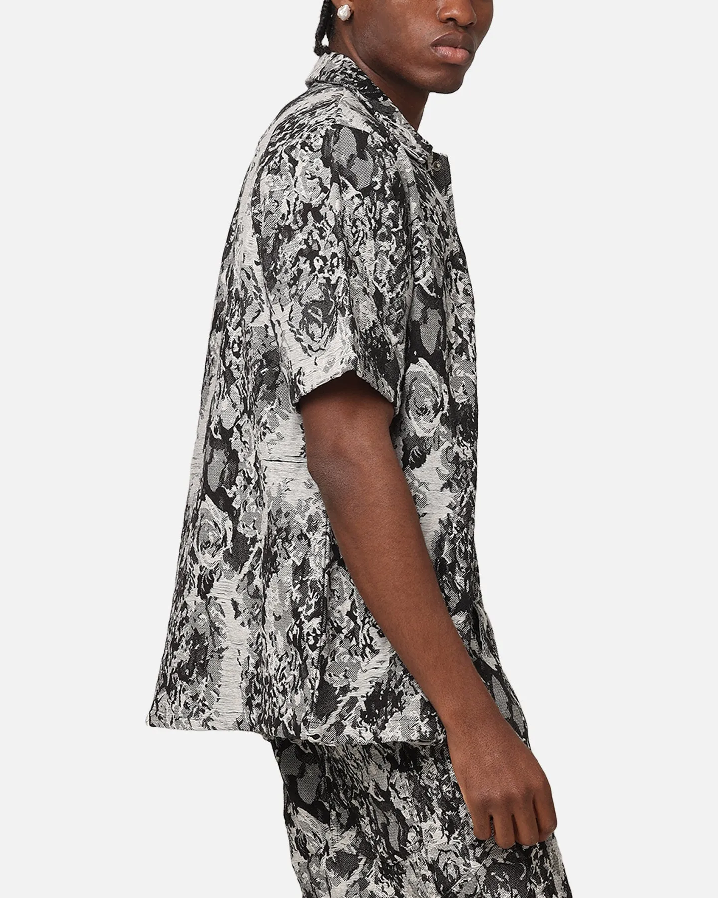 XXIII Denim Jacquard Button Up Shirt Black Denim sold by Culture Kings product image thumbnail 4