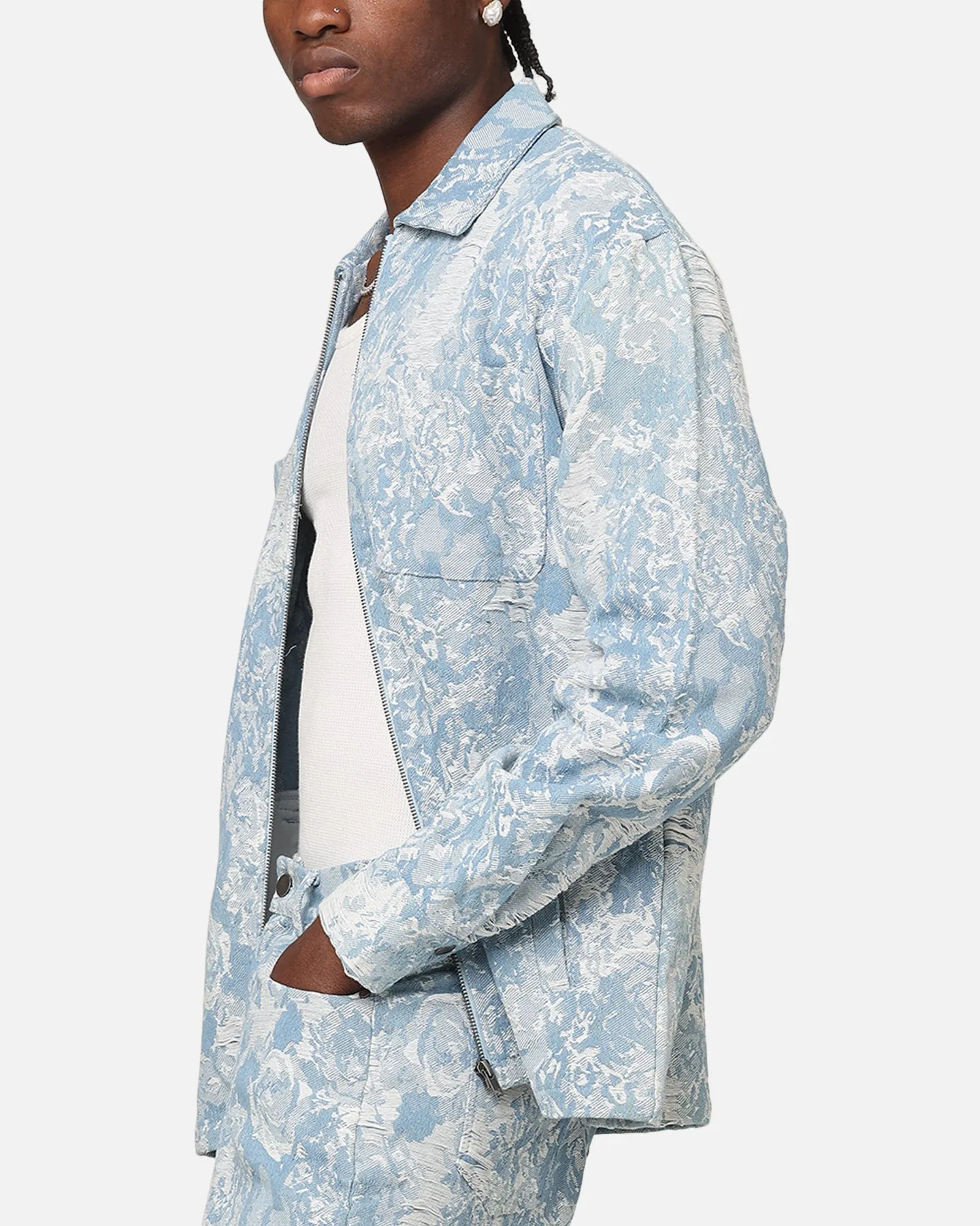 XXIII Denim Jacquard Jacket Pacific Blue sold by Culture Kings product image thumbnail 5