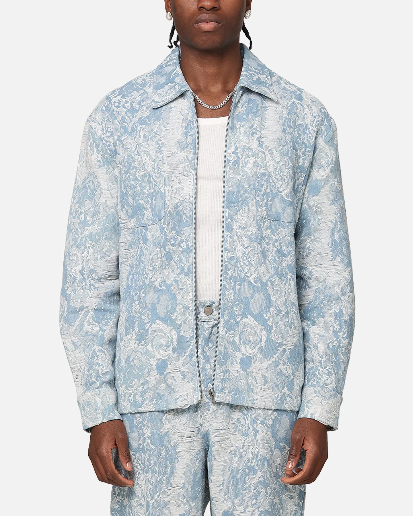XXIII Denim Jacquard Jacket Pacific Blue sold by Culture Kings
