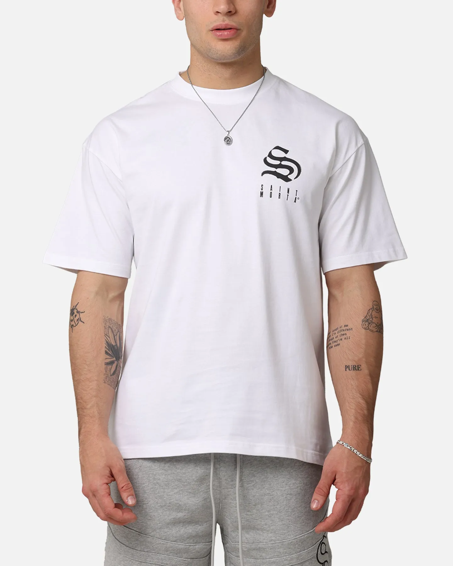 Saint Morta Gothic Rein Drop T-Shirt White sold by Culture Kings product image thumbnail 2