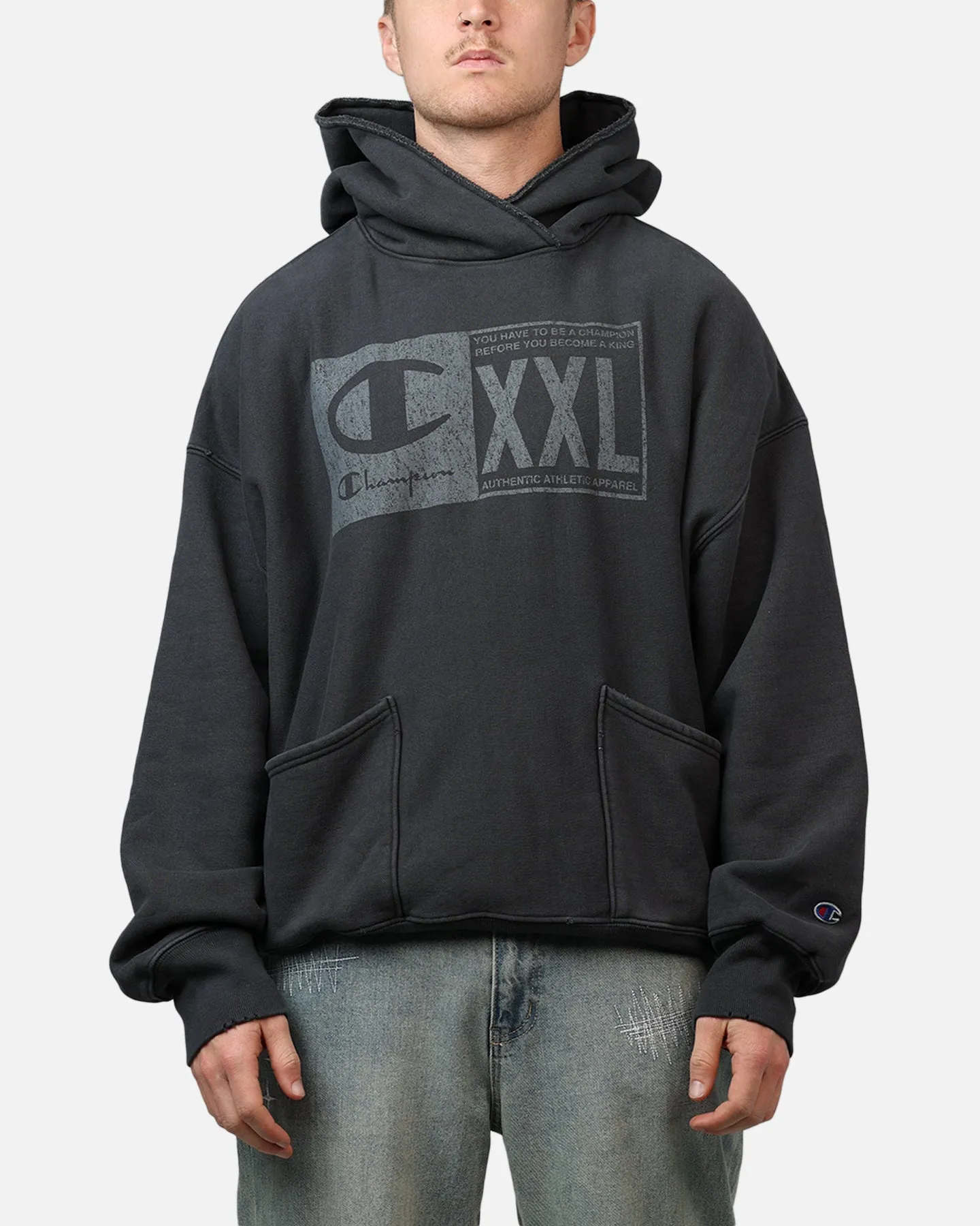 Champion XXL Hoodie Black sold by Culture Kings
