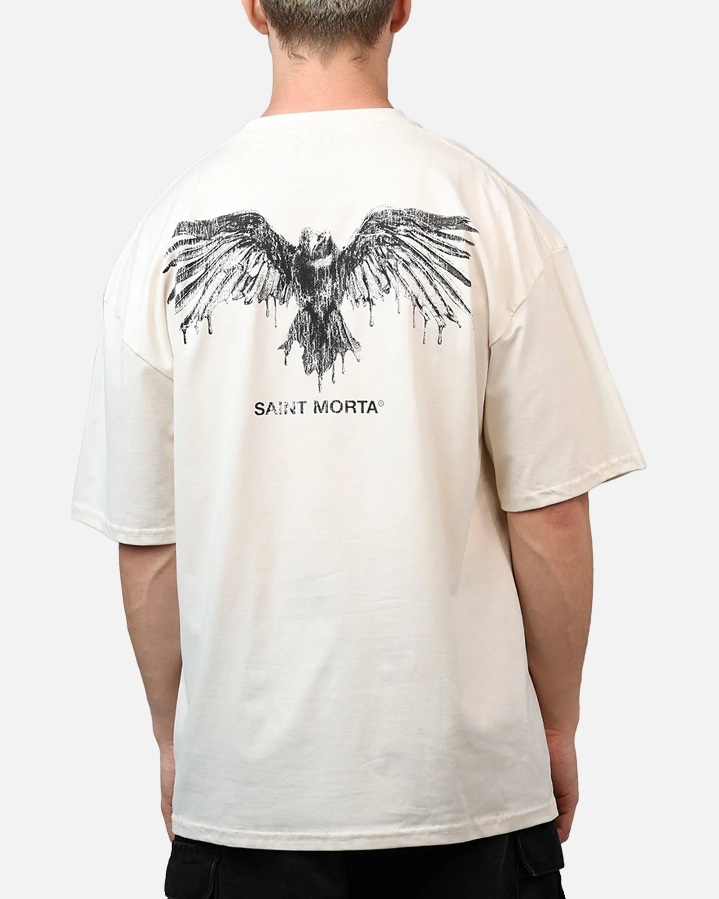 Saint Morta Raven T-Shirt Off White sold by Culture Kings