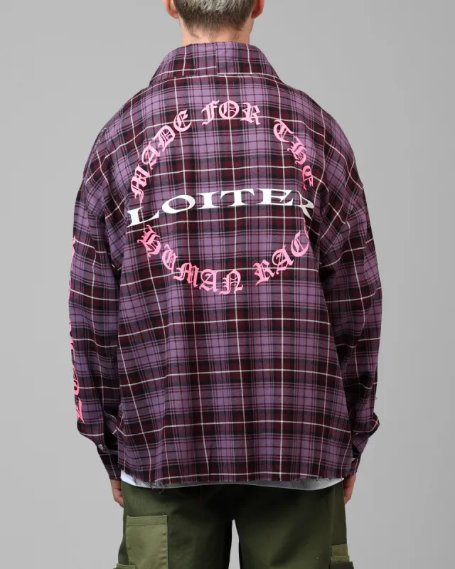 Loiter Kimono Flannel Purple sold by Culture Kings