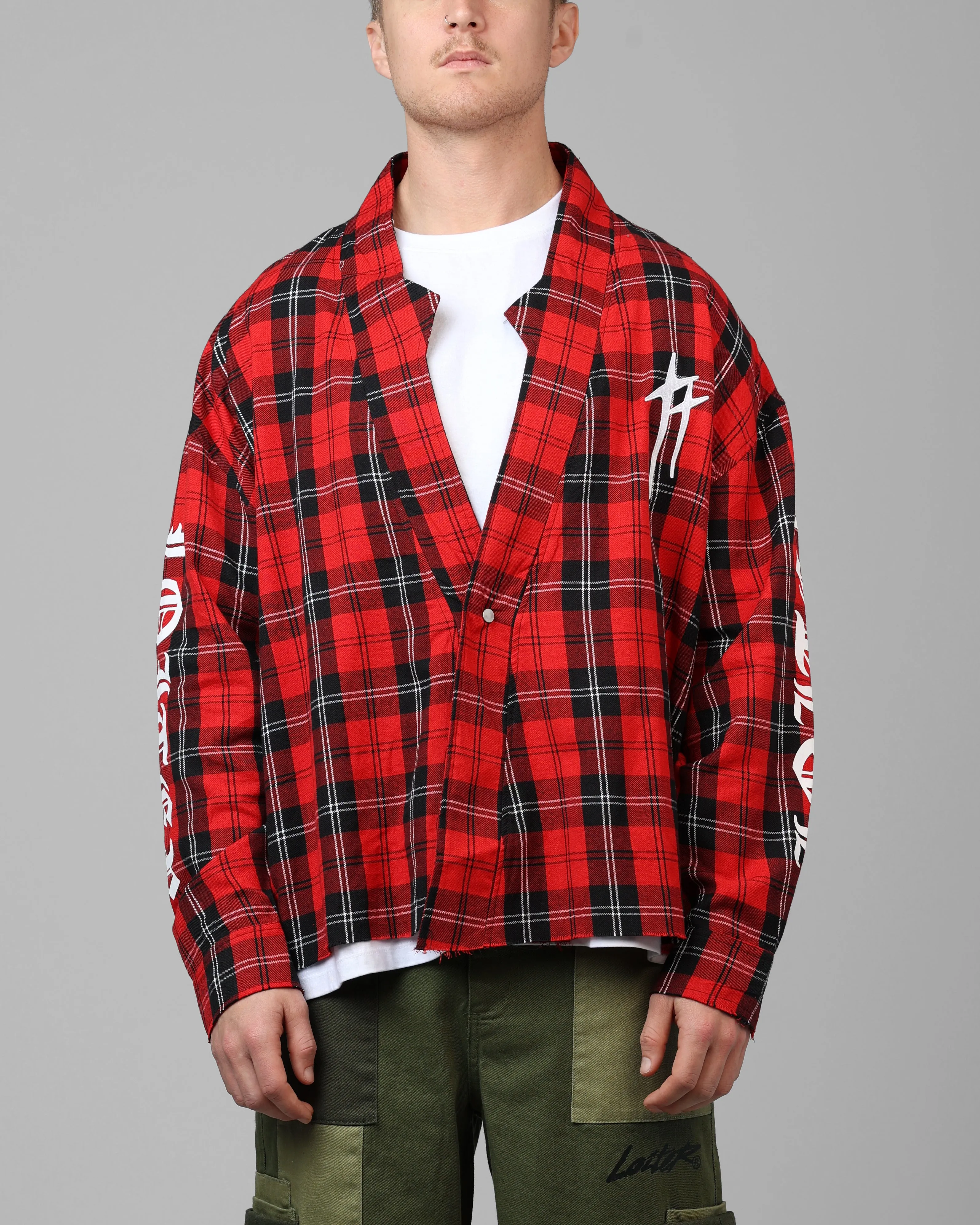 Loiter Kimono Flannel Red sold by Culture Kings product image thumbnail 2