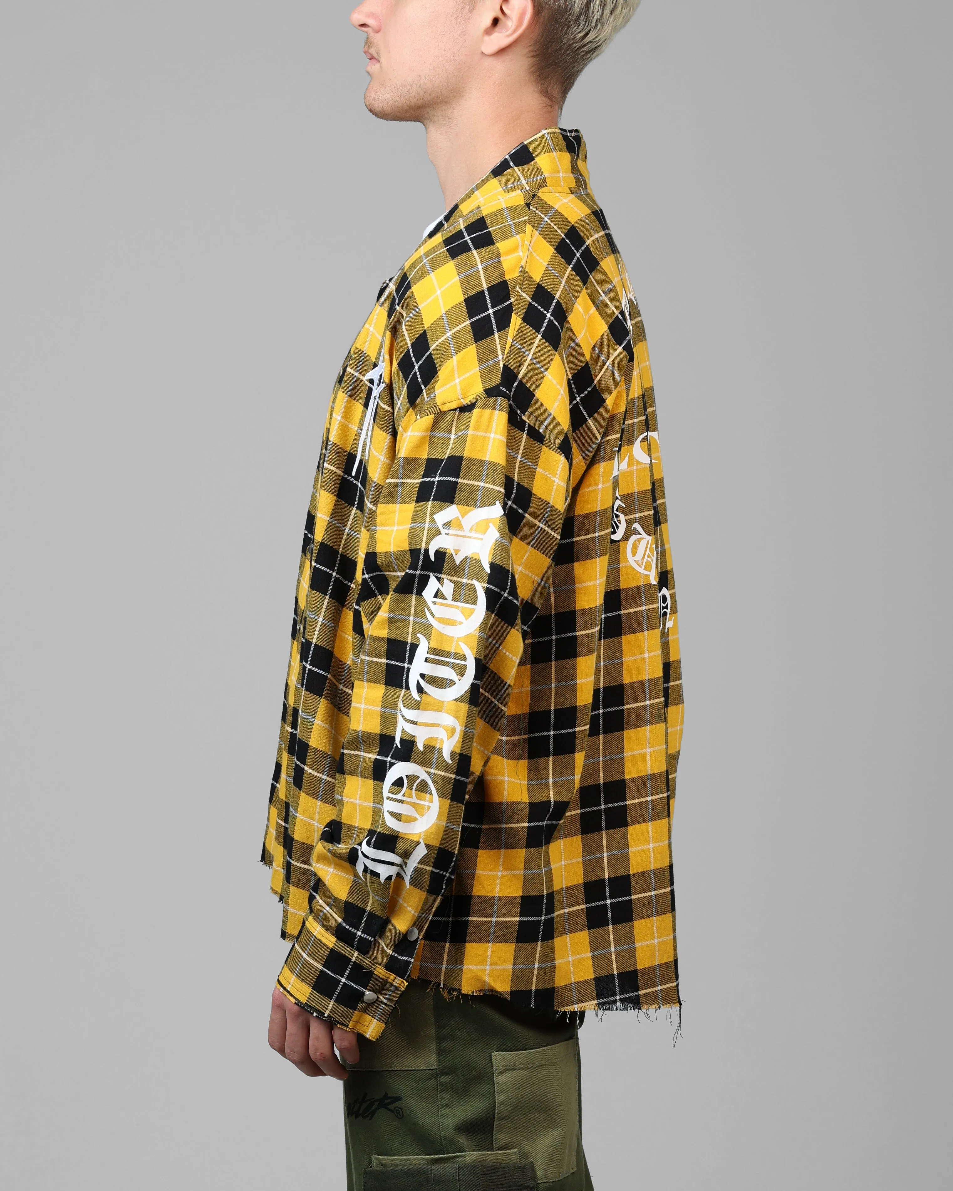 Loiter Kimono Flannel Yellow/Black sold by Culture Kings product image thumbnail 5