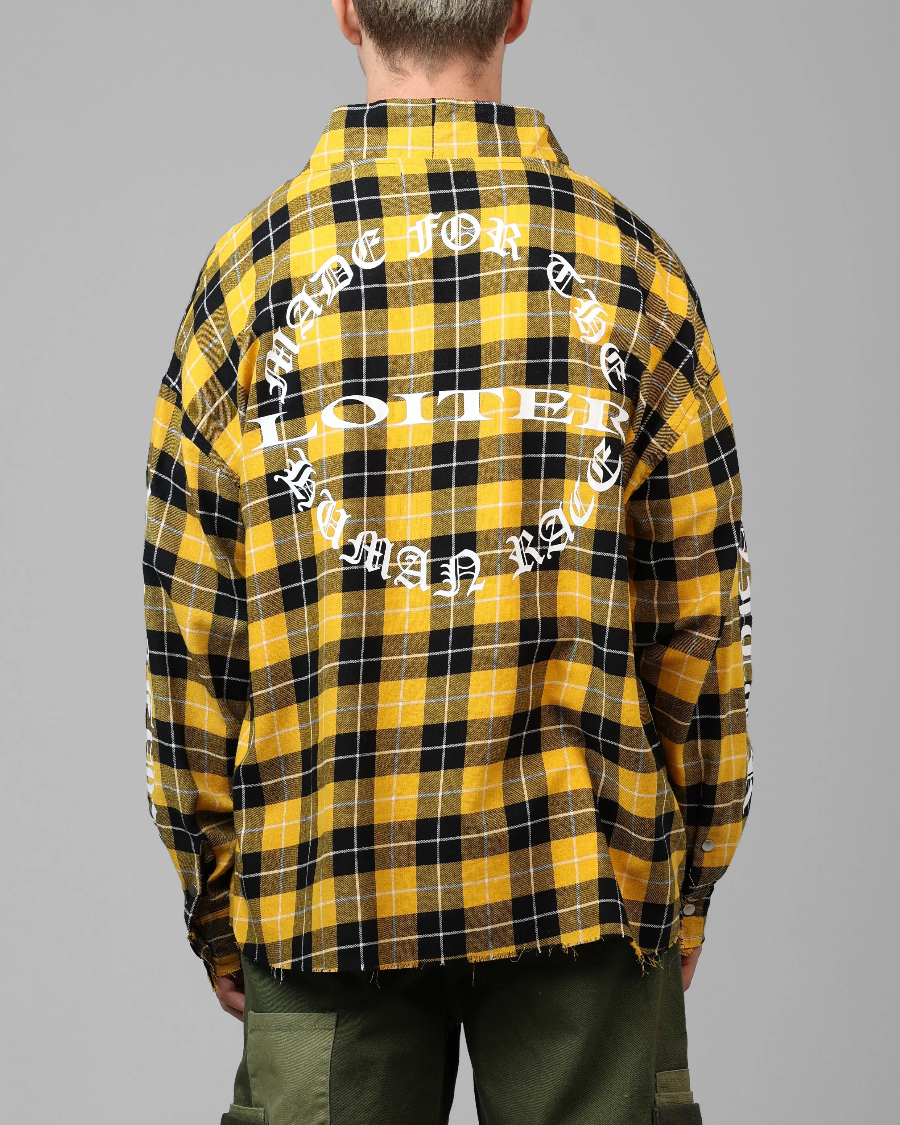 Loiter Kimono Flannel Yellow/Black sold by Culture Kings