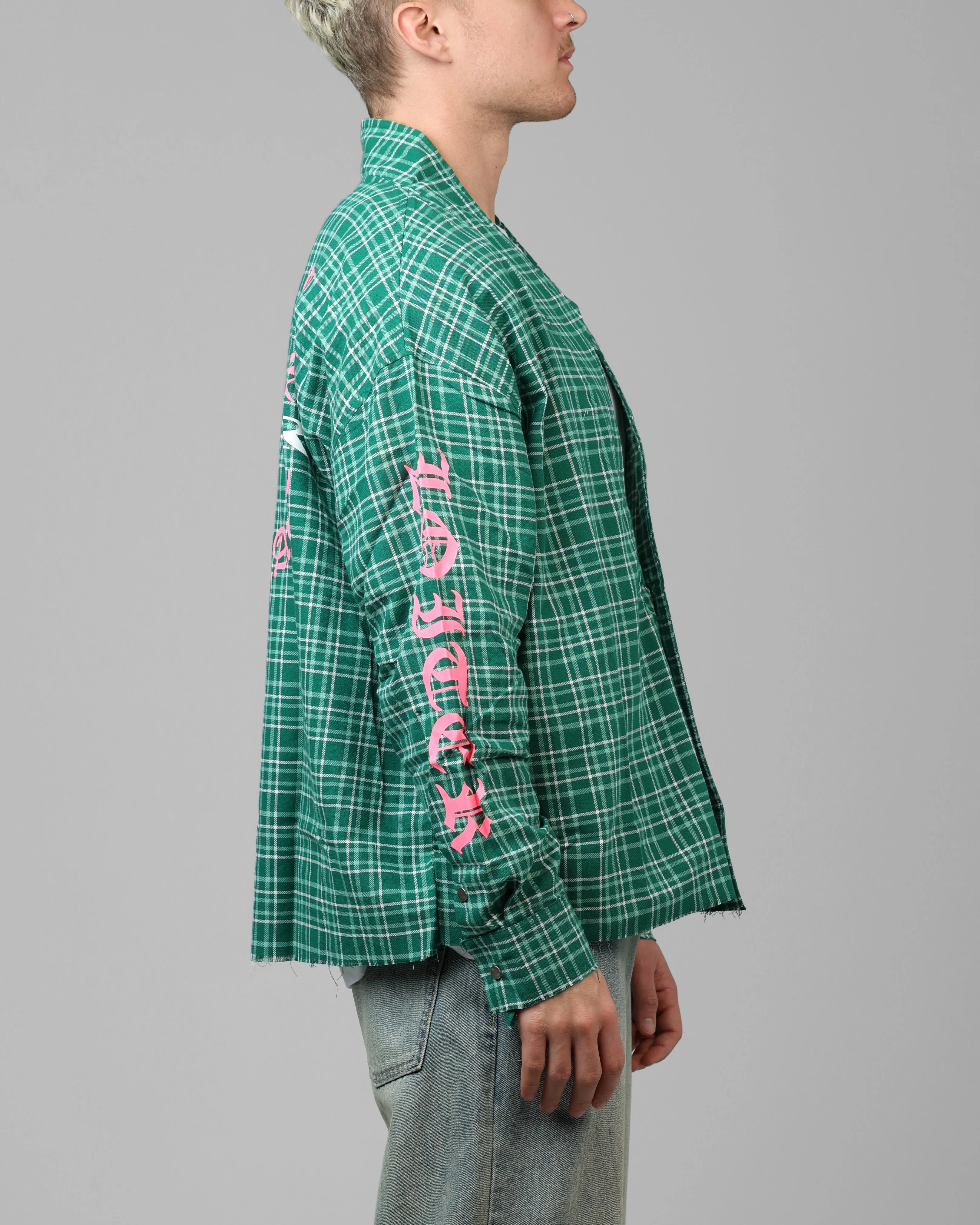 Loiter Kimono Flannel Green sold by Culture Kings product image thumbnail 4