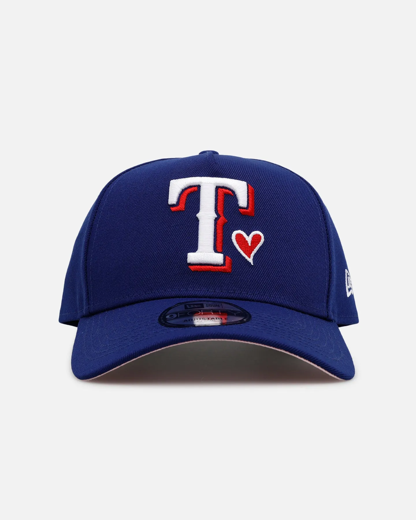 New Era Texas Rangers 'Team Color Hearts' 9FORTY A-Frame Snapback Blue sold by Culture Kings