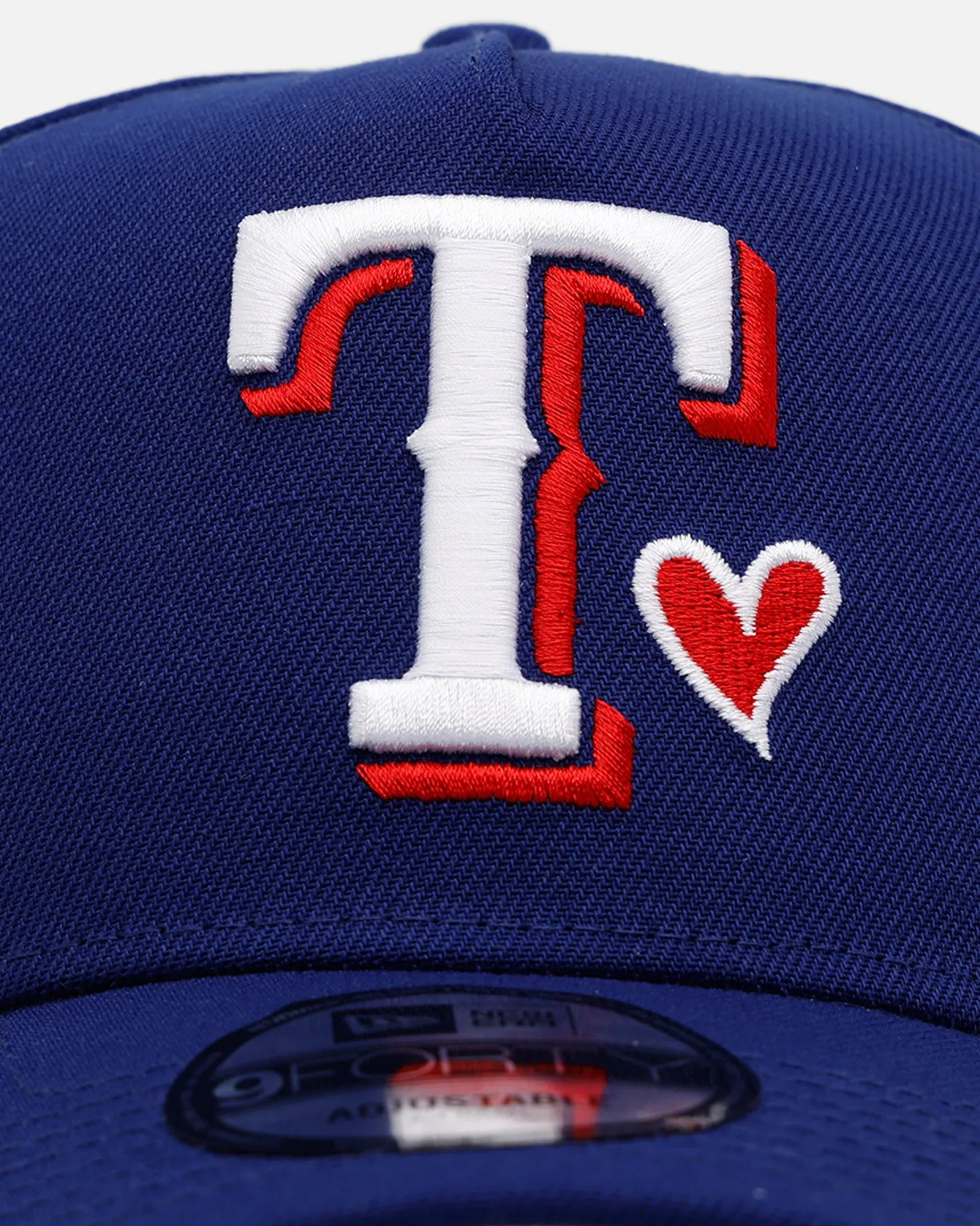 New Era Texas Rangers 'Team Color Hearts' 9FORTY A-Frame Snapback Blue sold by Culture Kings product image thumbnail 5