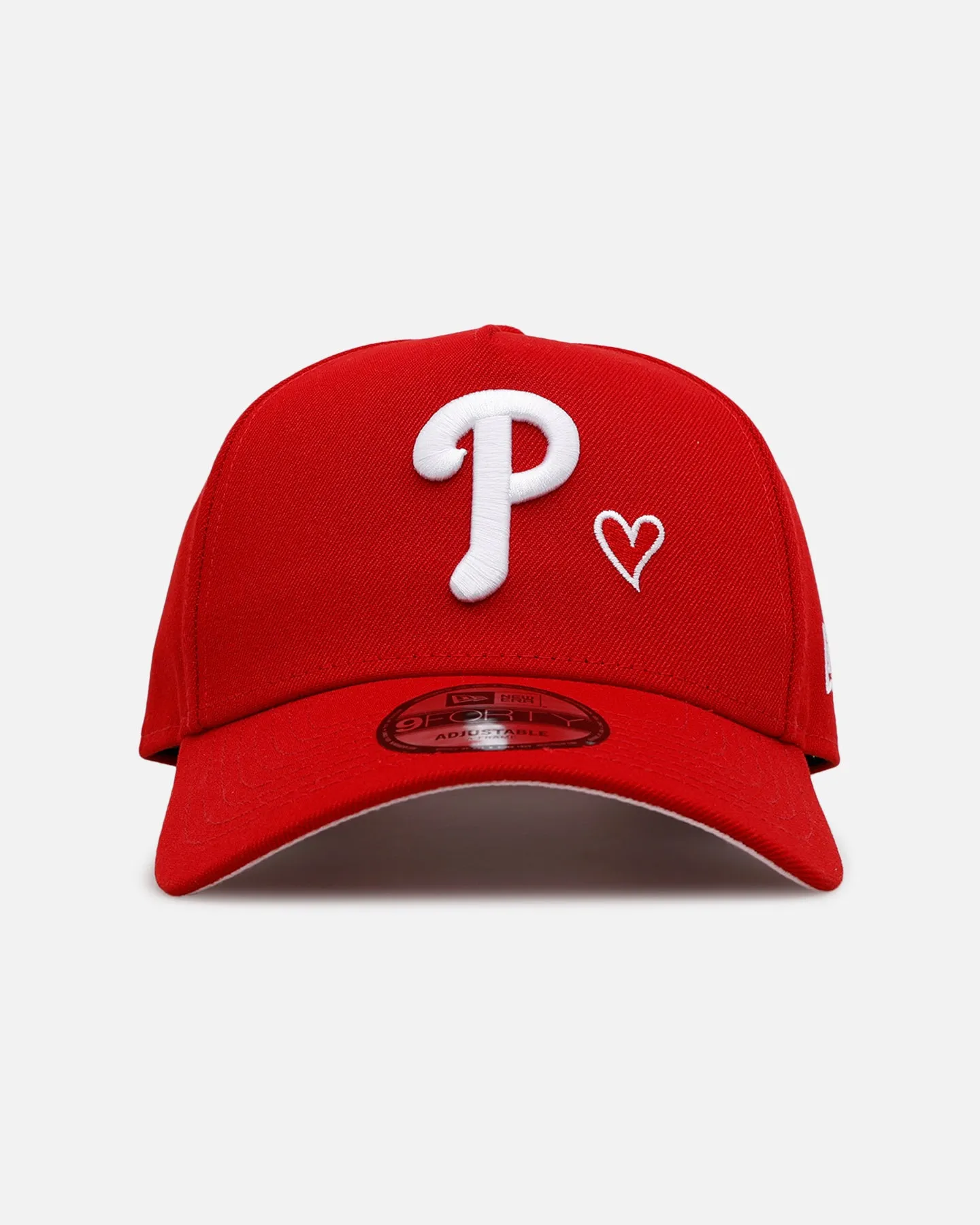 New Era Philadelphia Phillies 'Team Color Hearts' 9FORTY A-Frame Snapback Red sold by Culture Kings