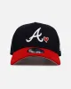 New Era Atlanta Braves 'Team Color Hearts' 9FORTY A-Frame Snapback Navy/Red sold by Culture Kings